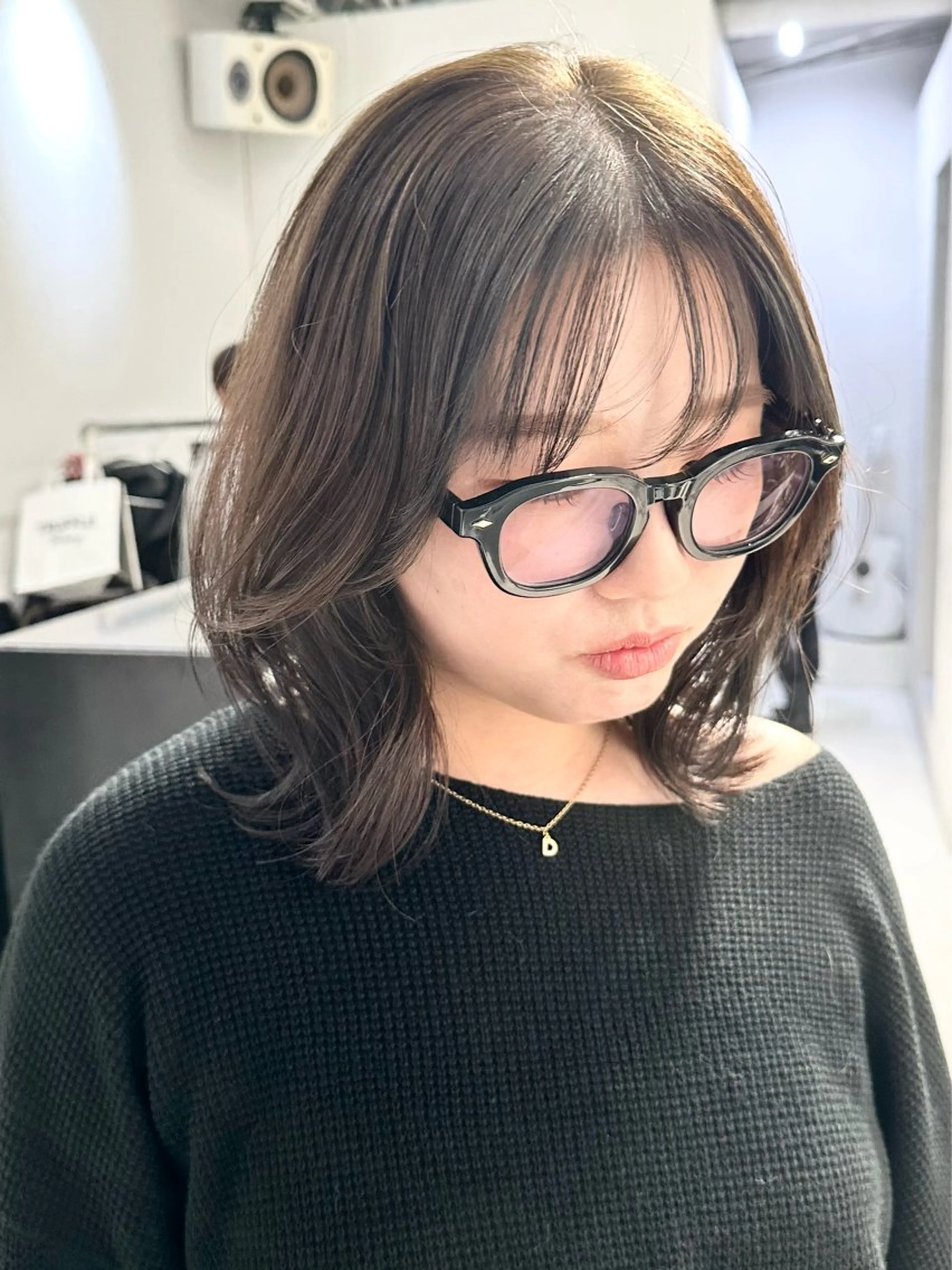 ミディアム カラー カット ヘアカラー トリートメント レイヤーカット/艶髪 ✨💭KIRARIのヘアスタイル