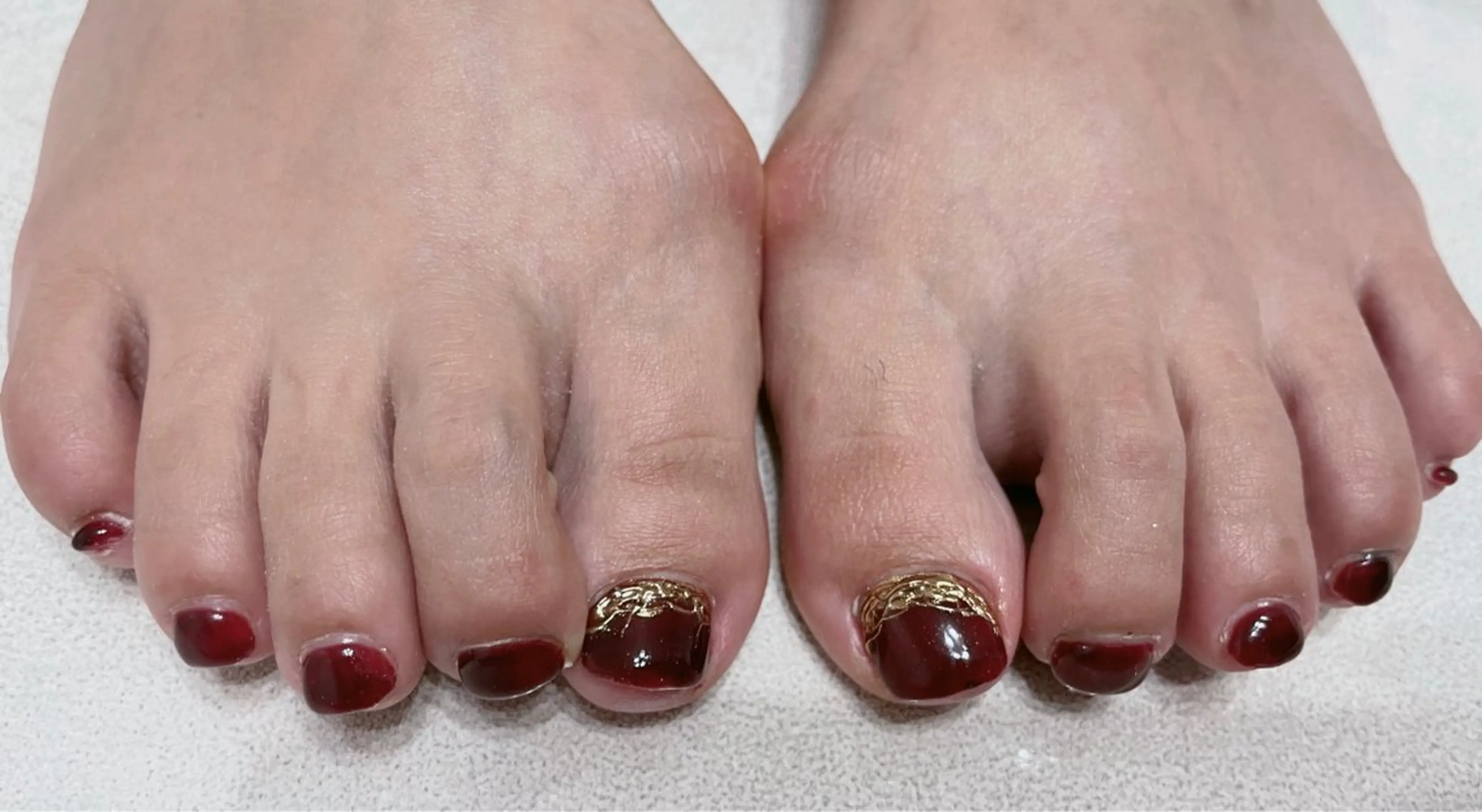 ネイル フットネイル ミラーネイル ワンカラーネイル BLANCEnail所属・BLANCnail yuuのネイルデザイン