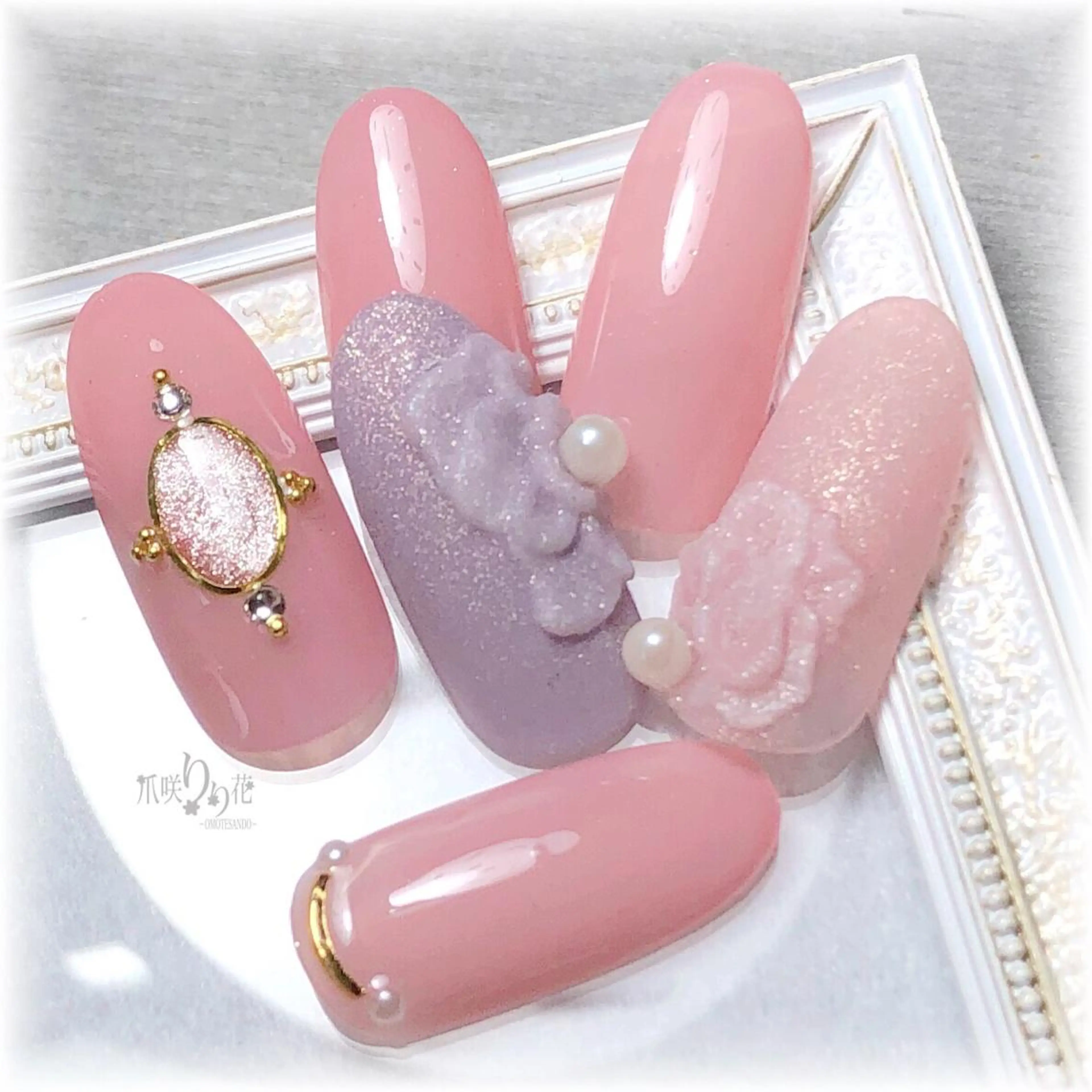 ネイル ハンドネイル ハンドケア 爪咲 りり花のネイルデザイン