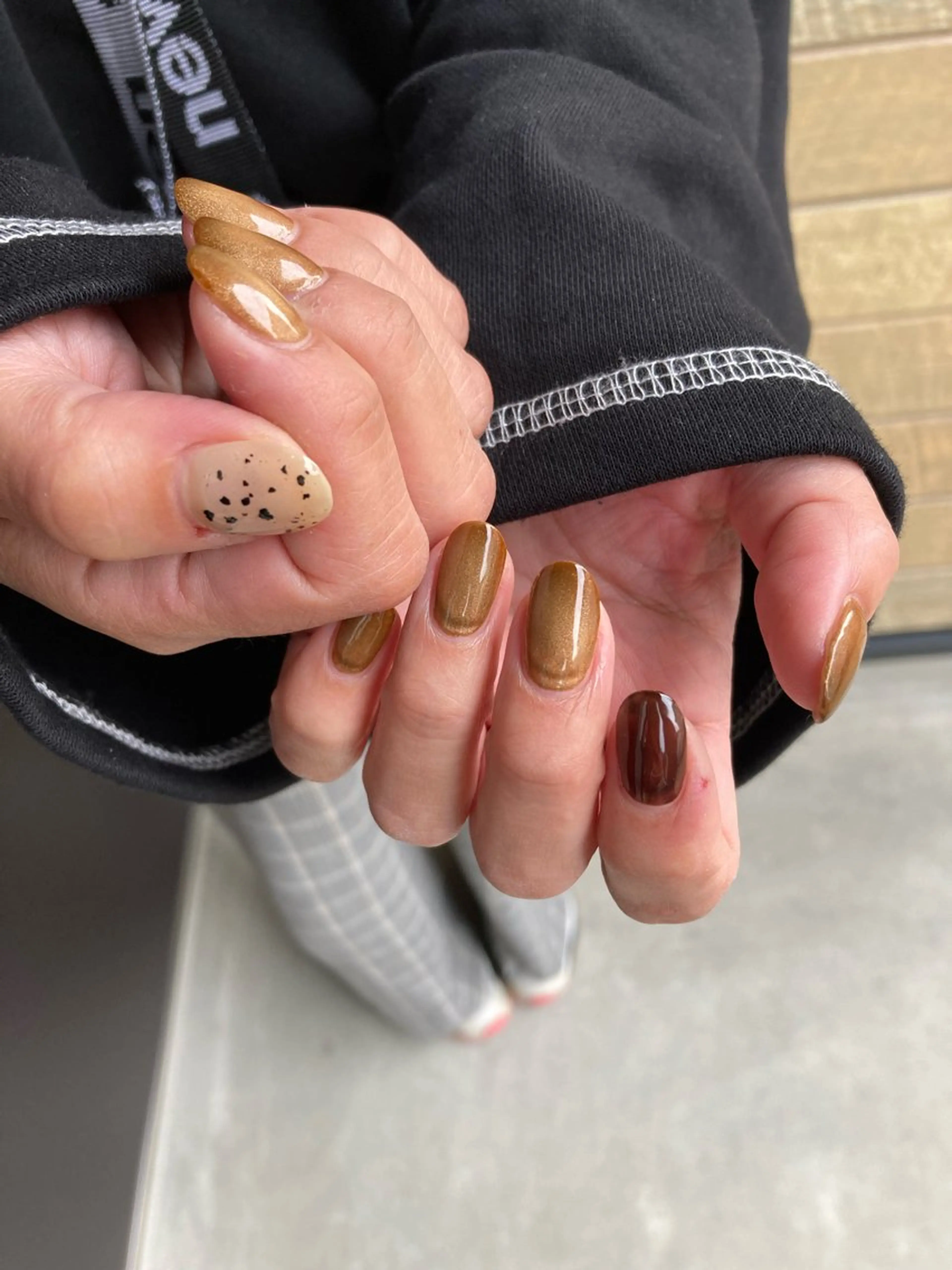 ネイル マグネットネイル ワンカラーネイル リビングサロン ricca【リッカ】のネイルデザイン