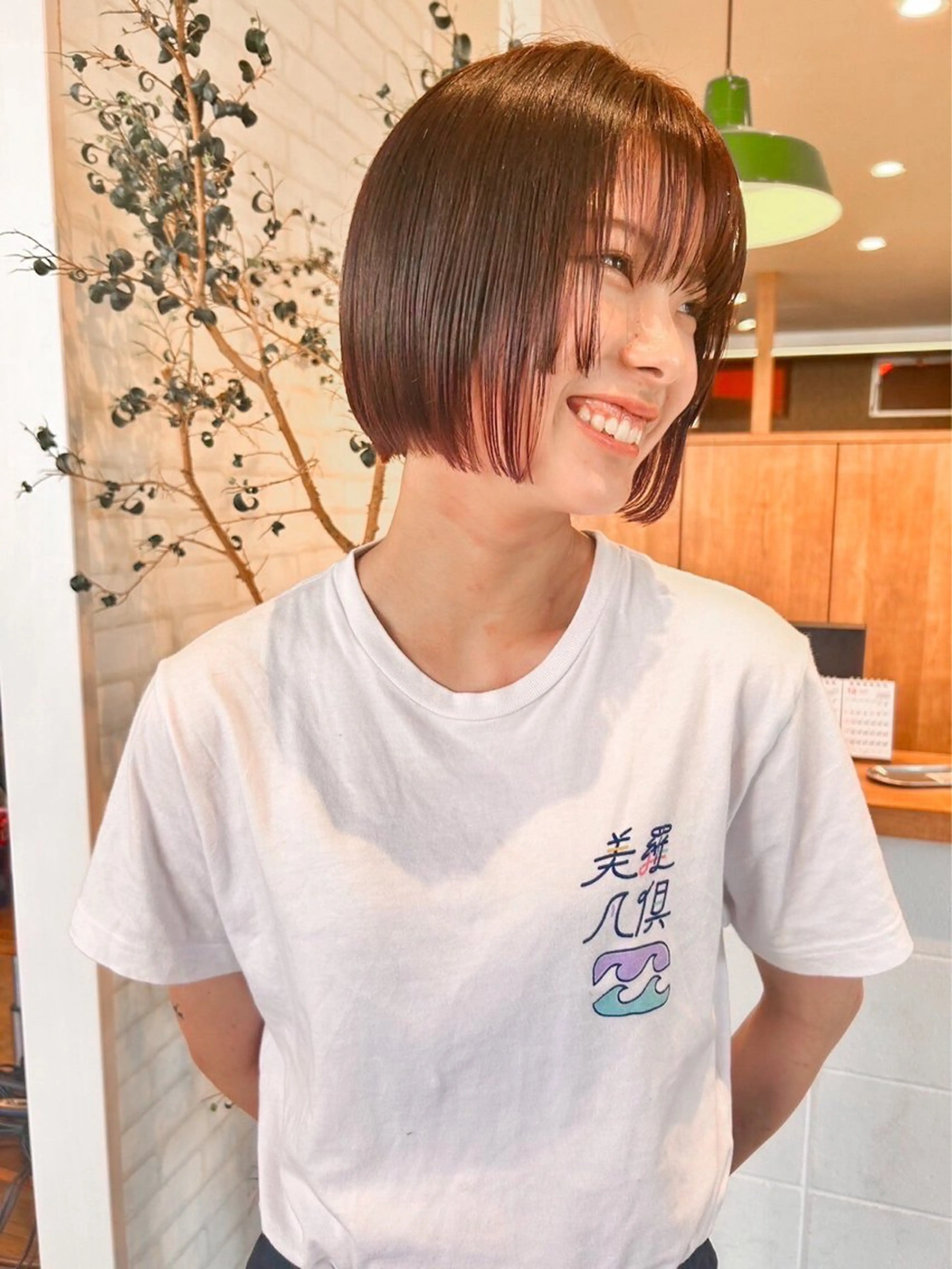 ショート カラー ヘアアレンジ ❣️倉敷❣️美髪 カラー能登一成のヘアスタイル