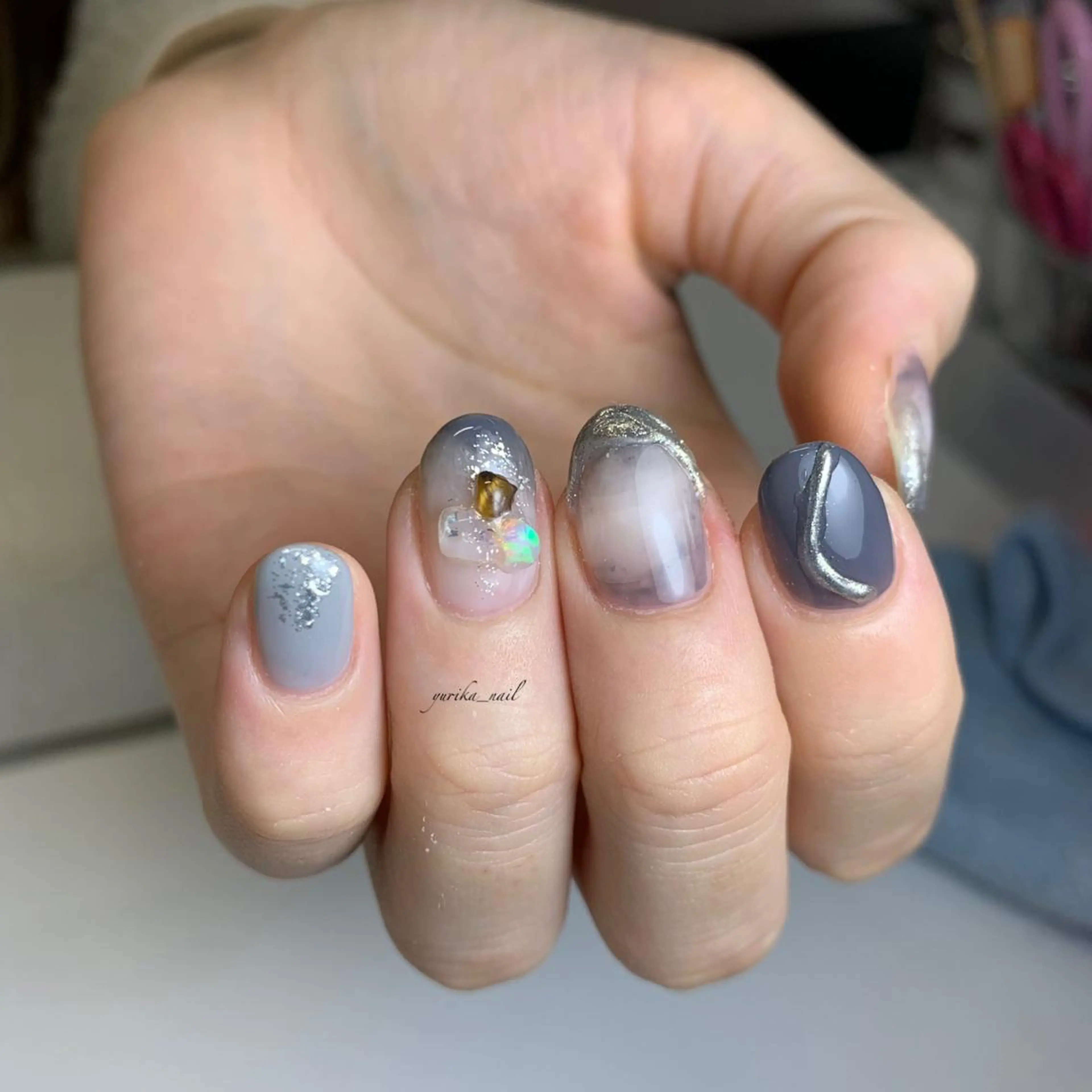 ショート カラー メンズ キッズ ネイル アートネイル yuri kaのネイルデザイン