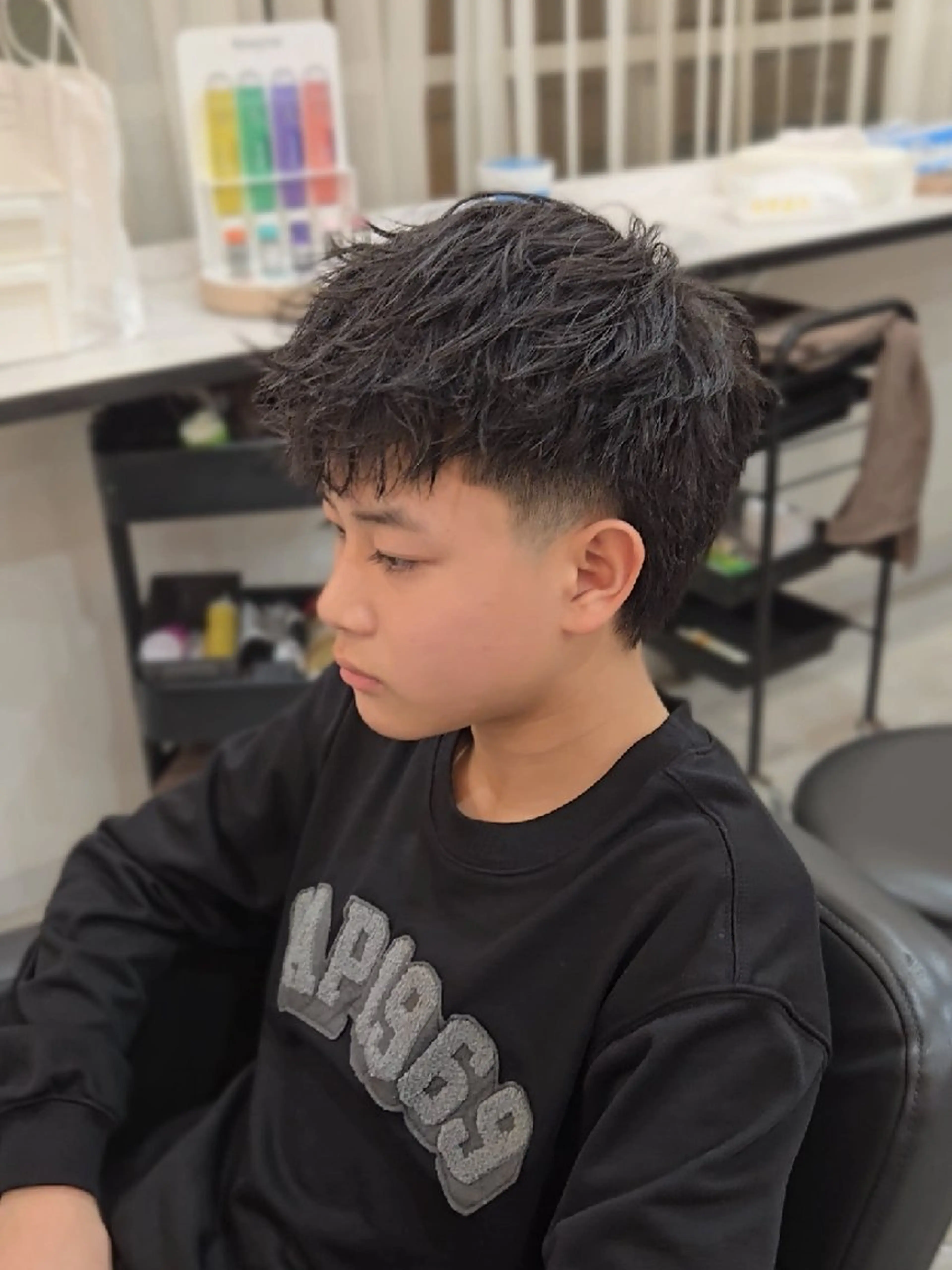 メンズ ショート カット ヘアセット Lapis 名古屋駅前店所属・LEN名古屋/パーマ 海外ヘア/メンズ特化のヘアスタイル