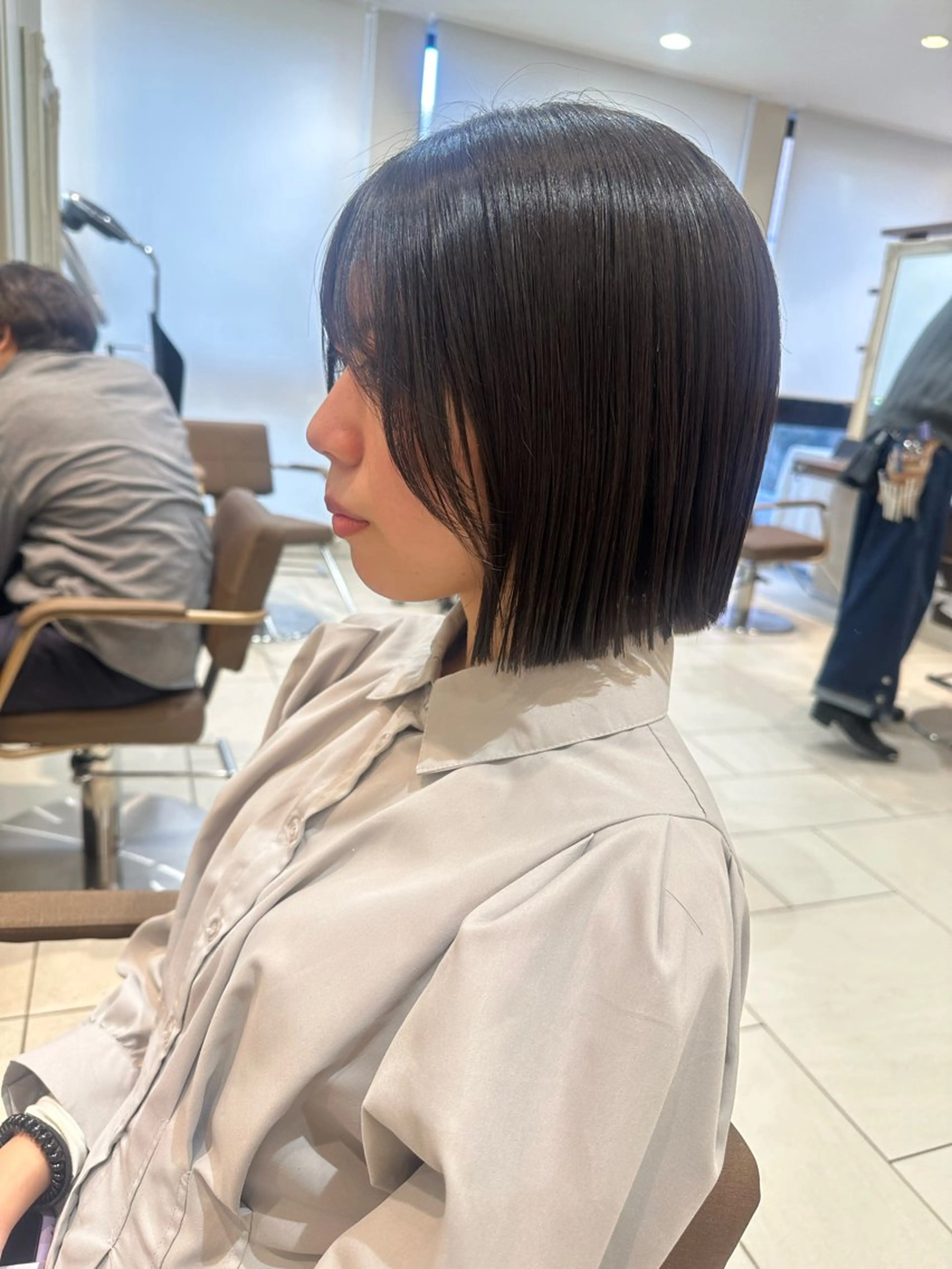 ミディアム ボブ カット 田畑 あやののヘアスタイル