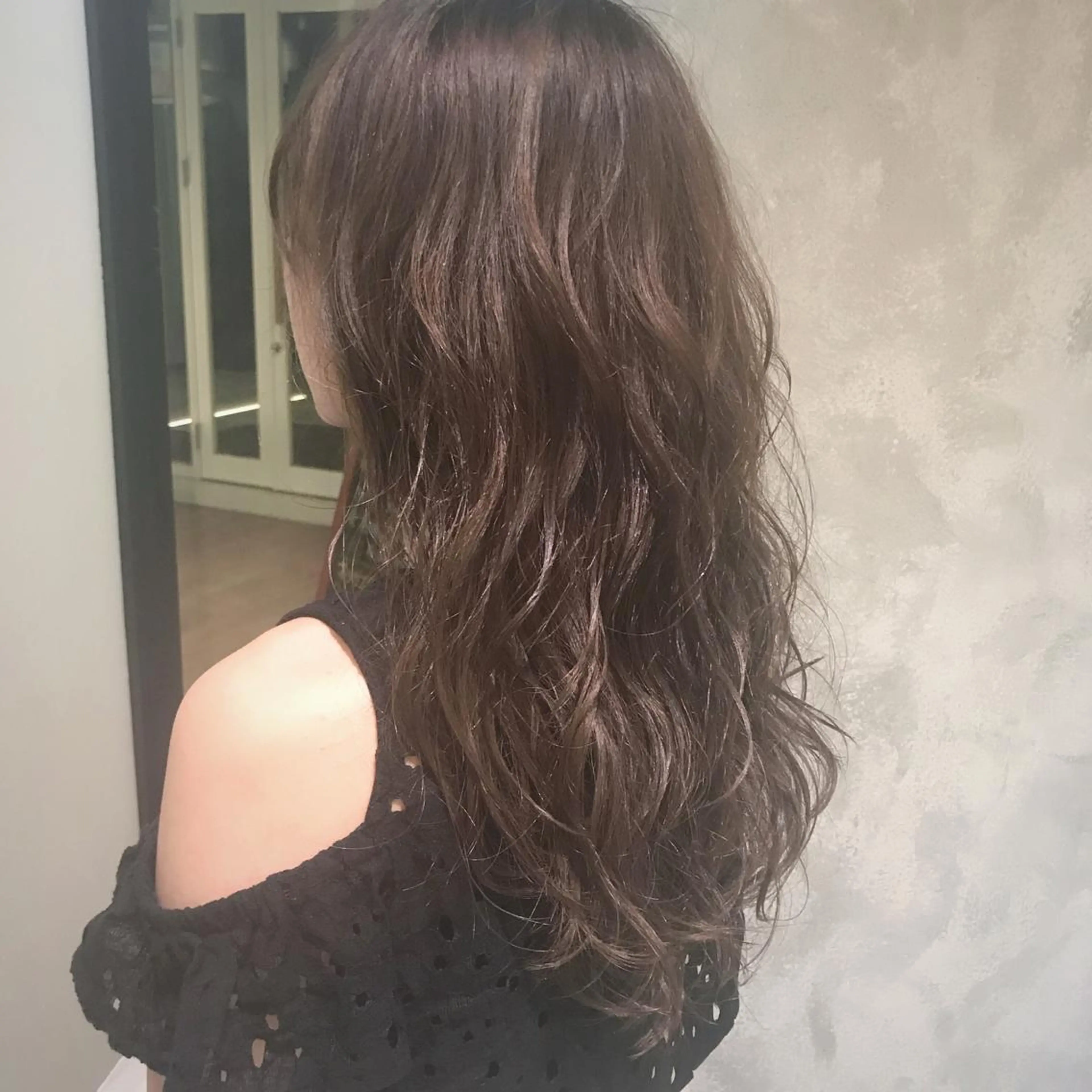 ロング カラー ベージュカラー ラベンダーカラー 松村 崇弘のヘアスタイル