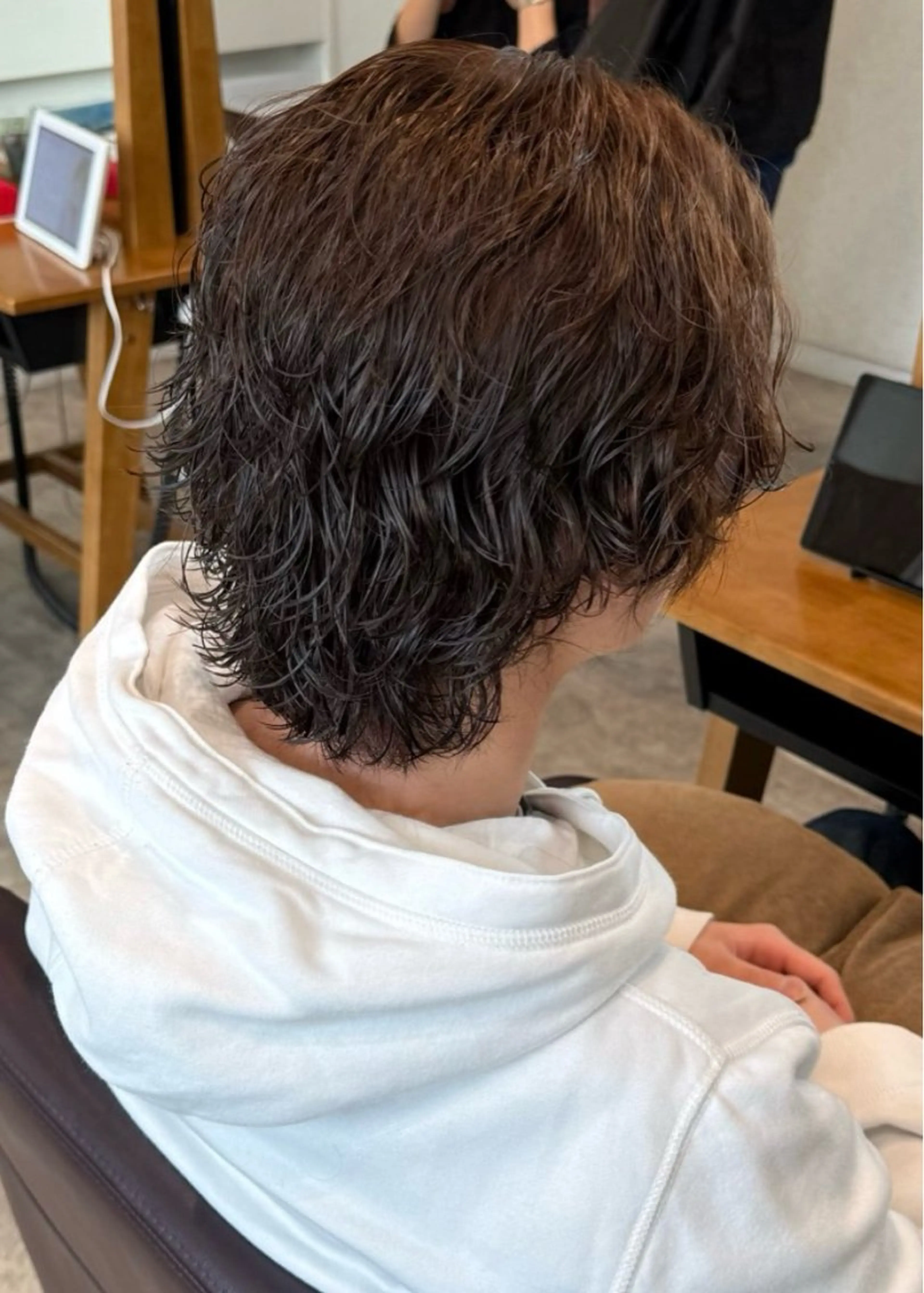 メンズ パーマ ハイトーン/ダブル カラー/あやかのヘアスタイル