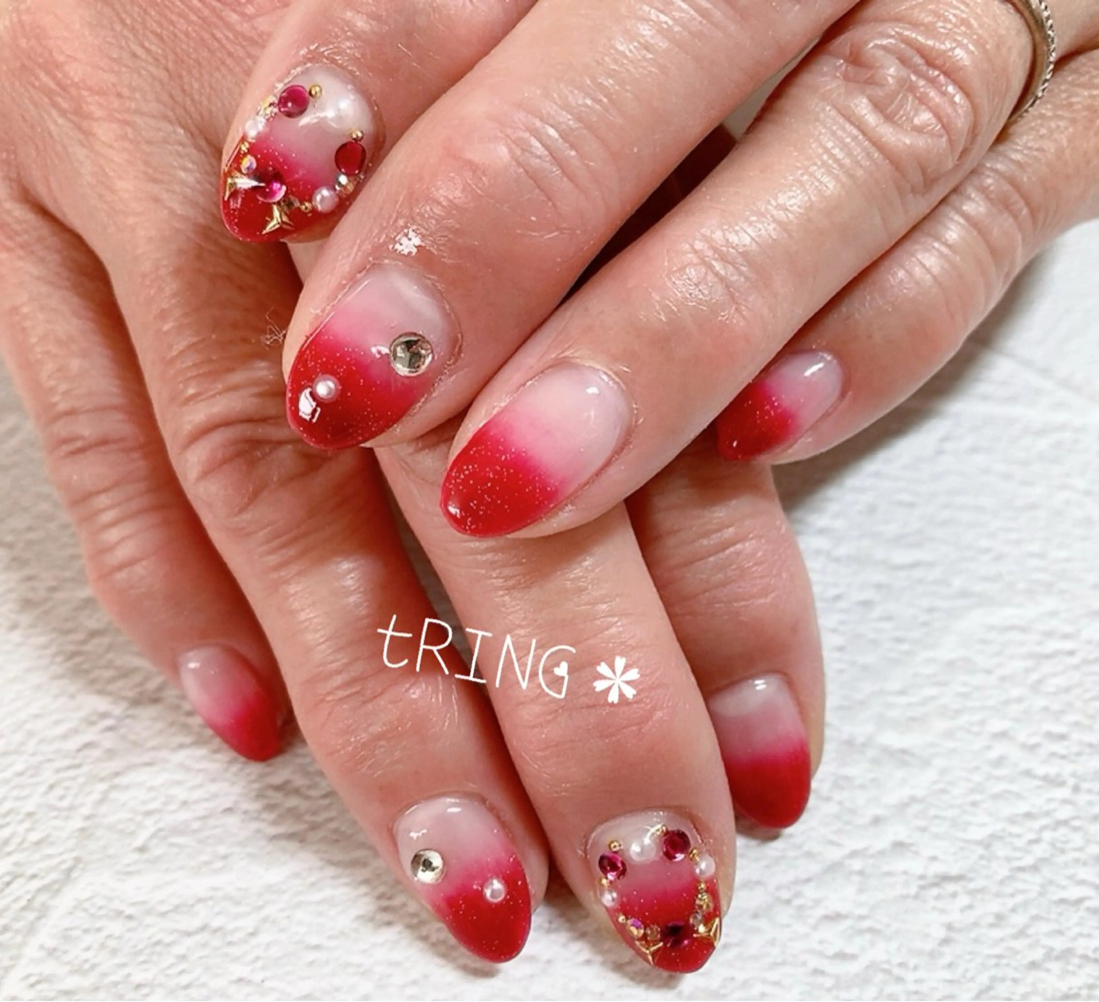 ネイル ハンドネイル tRING＊ しいの木台のネイルデザイン