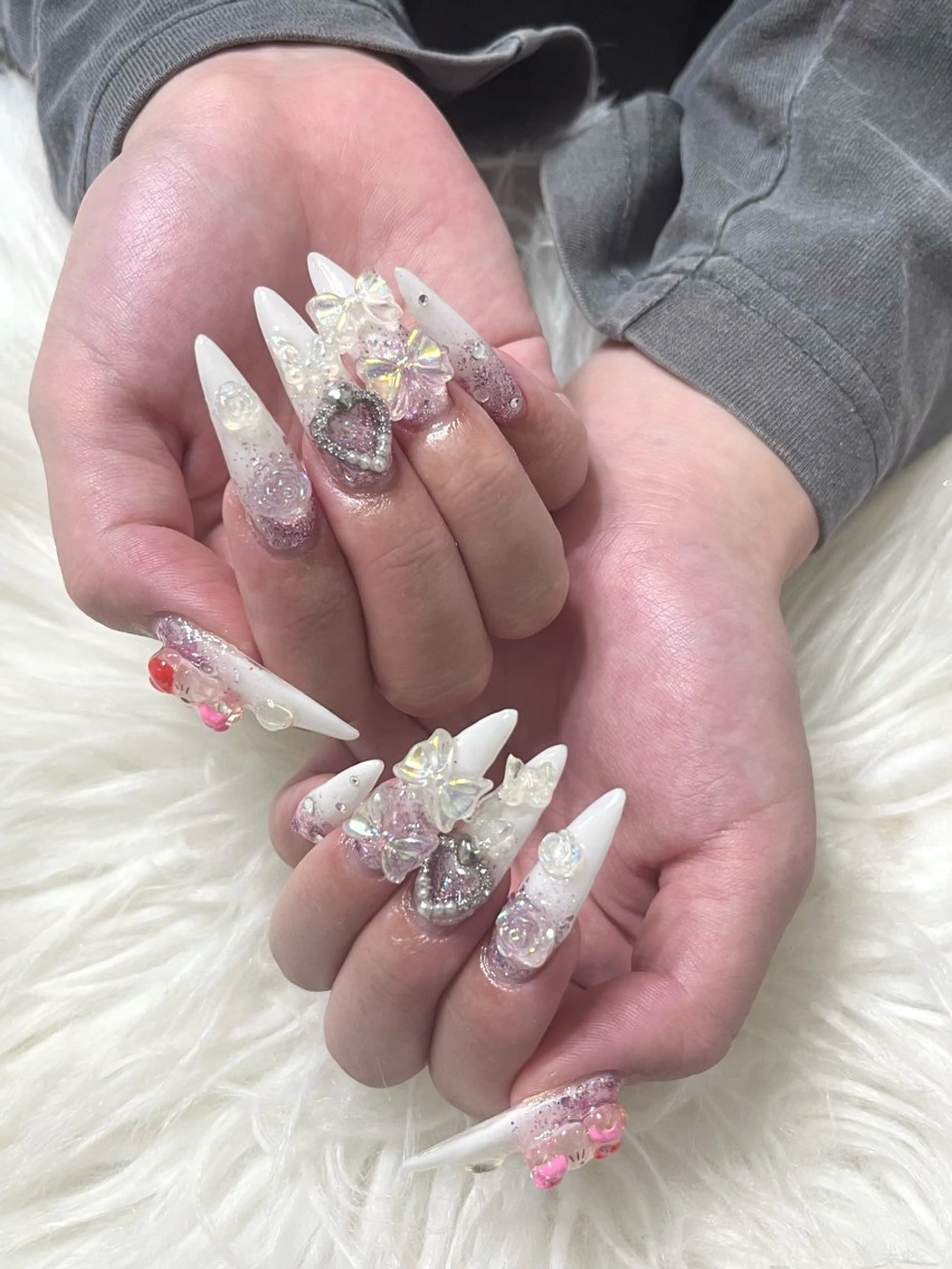 ロング ハンドネイル JJ nail salonのネイルデザイン