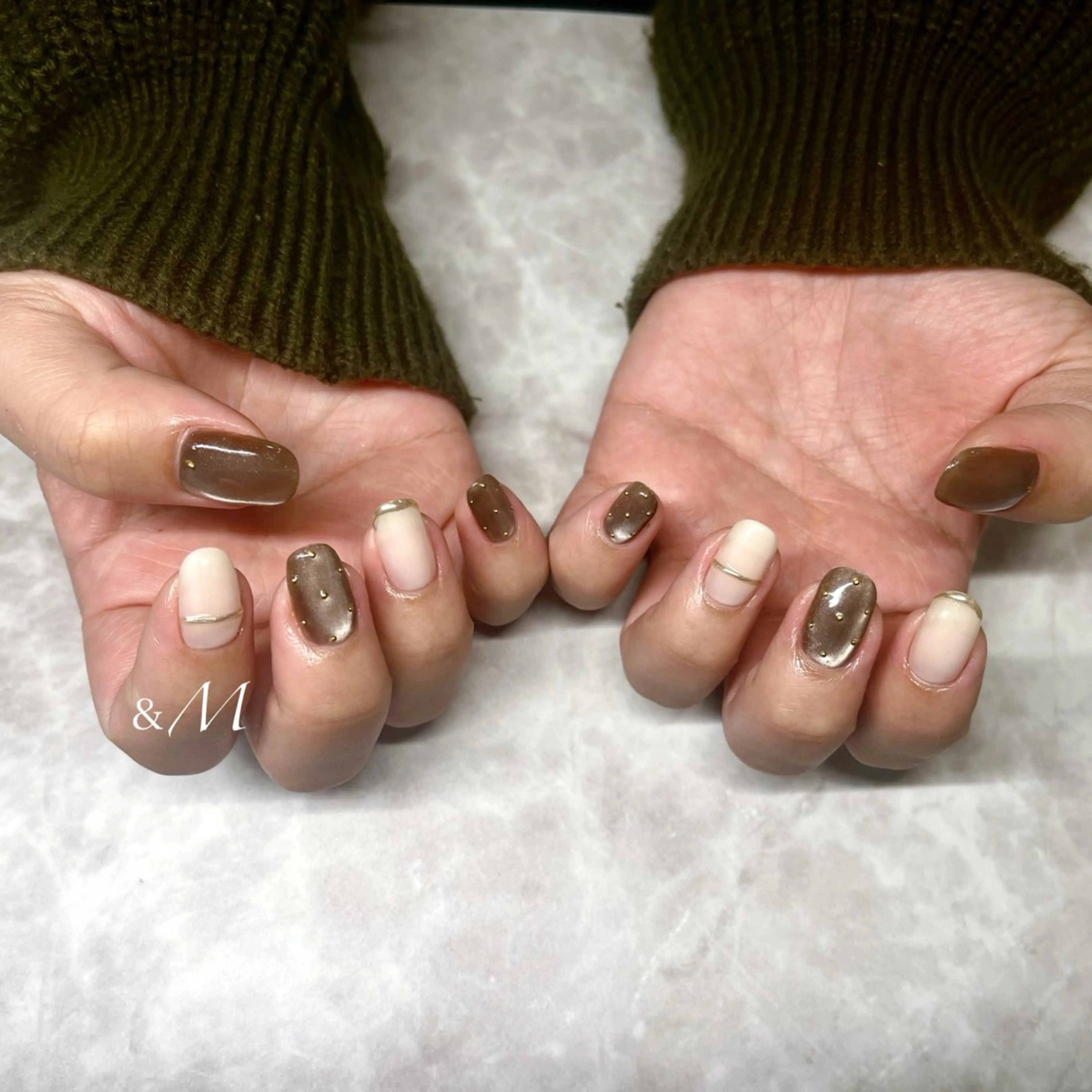 ネイル 持ち込み アンドエム ＆Ｍのネイルデザイン