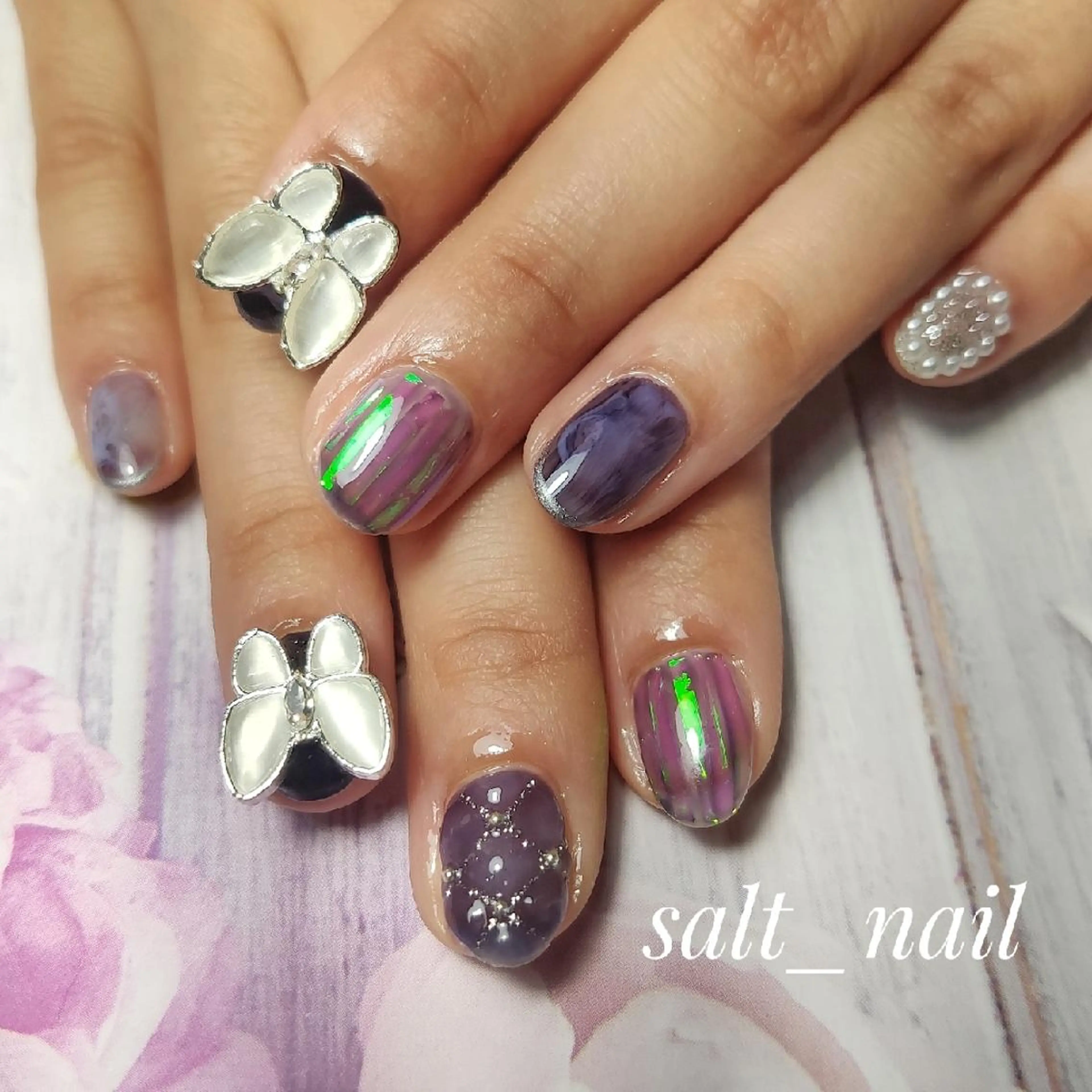 ネイル ニュアンスネイル ハンドネイル 個人サロン saltnailのネイルデザイン