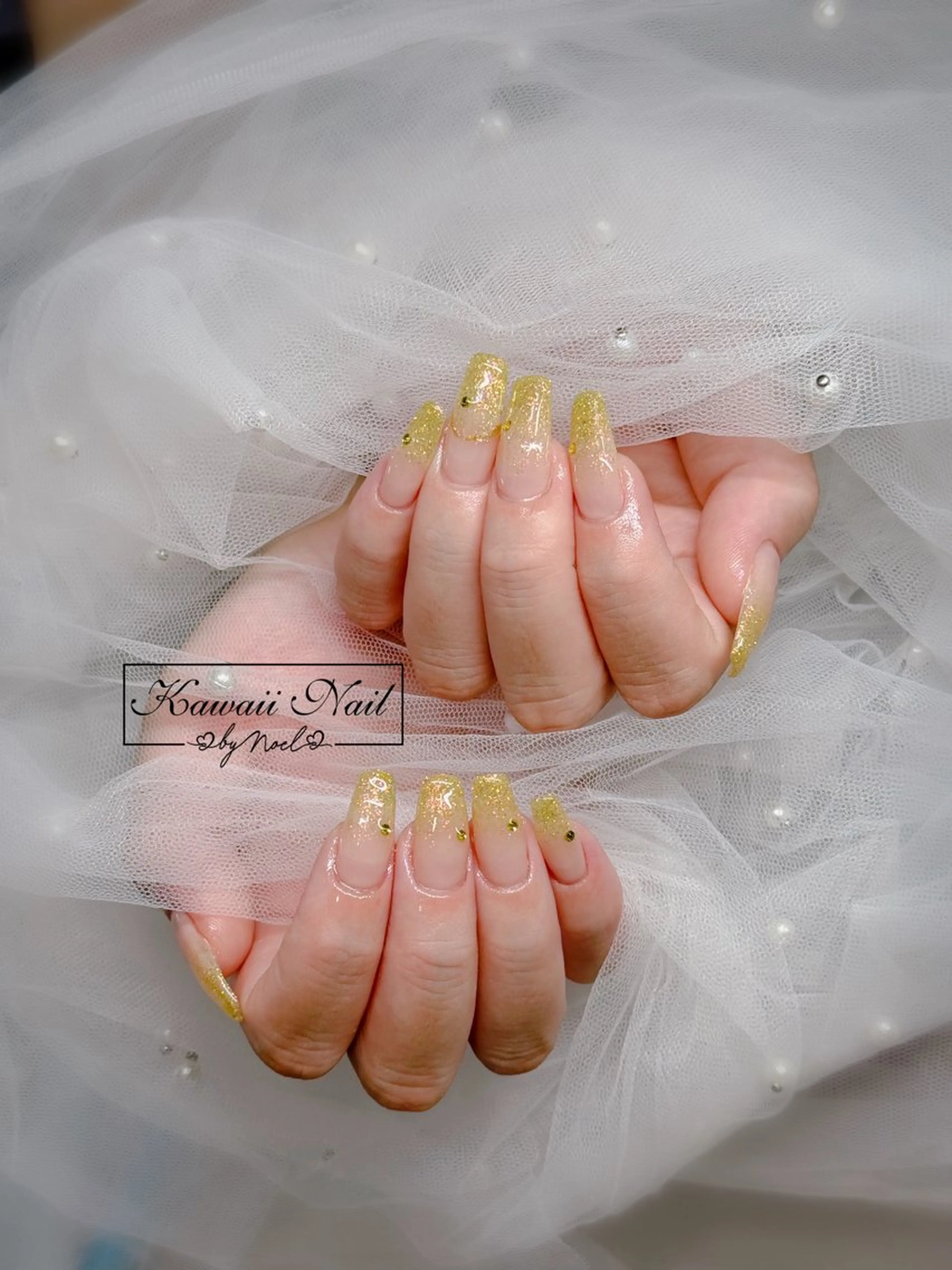 ネイル アートネイル 長さ出し フットネイル フレンチネイル ジェルネイル Kawaii Nail Salon所属・YURI NAIL NARITAのネイルデザイン