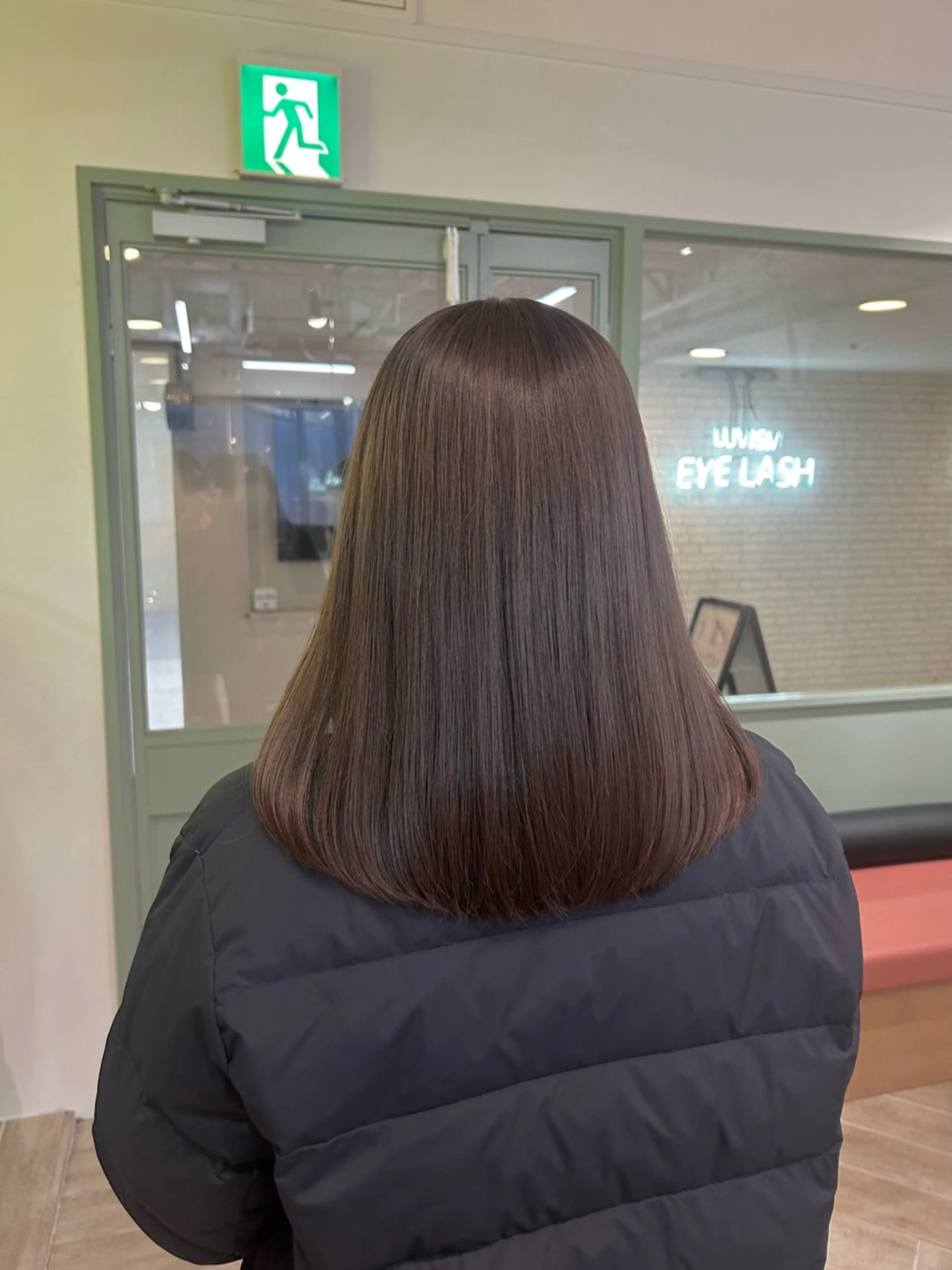 ミディアム カラー ブリーチ ダブルカラー ブリーチなしカラー カット ヘアカラー ベージュ/ダブルカラ ー/新潟駅/青柳萌果のヘアスタイル