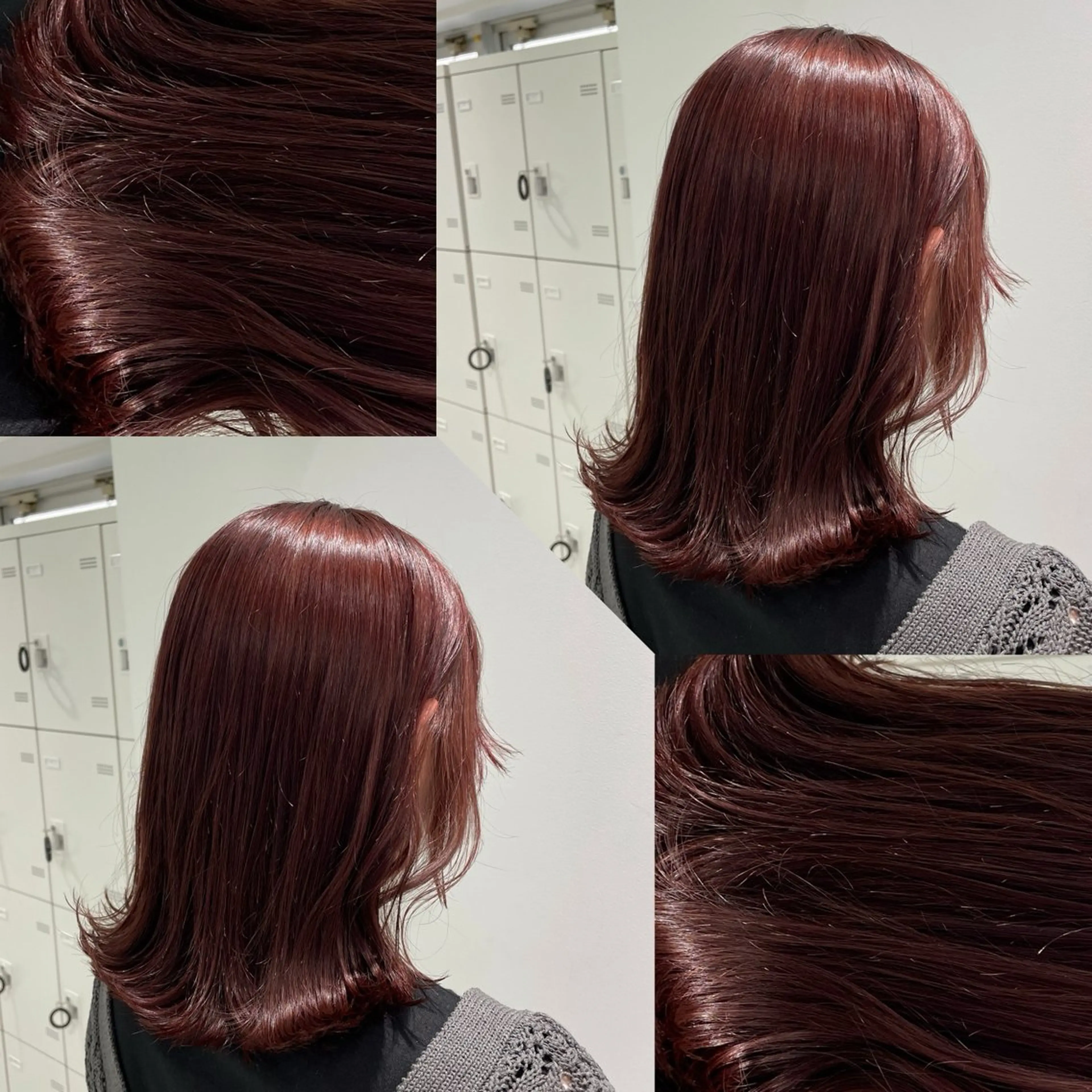 セミロング ヘアカラー 🫧韓国/似合わせ ボブRION🫧のヘアスタイル