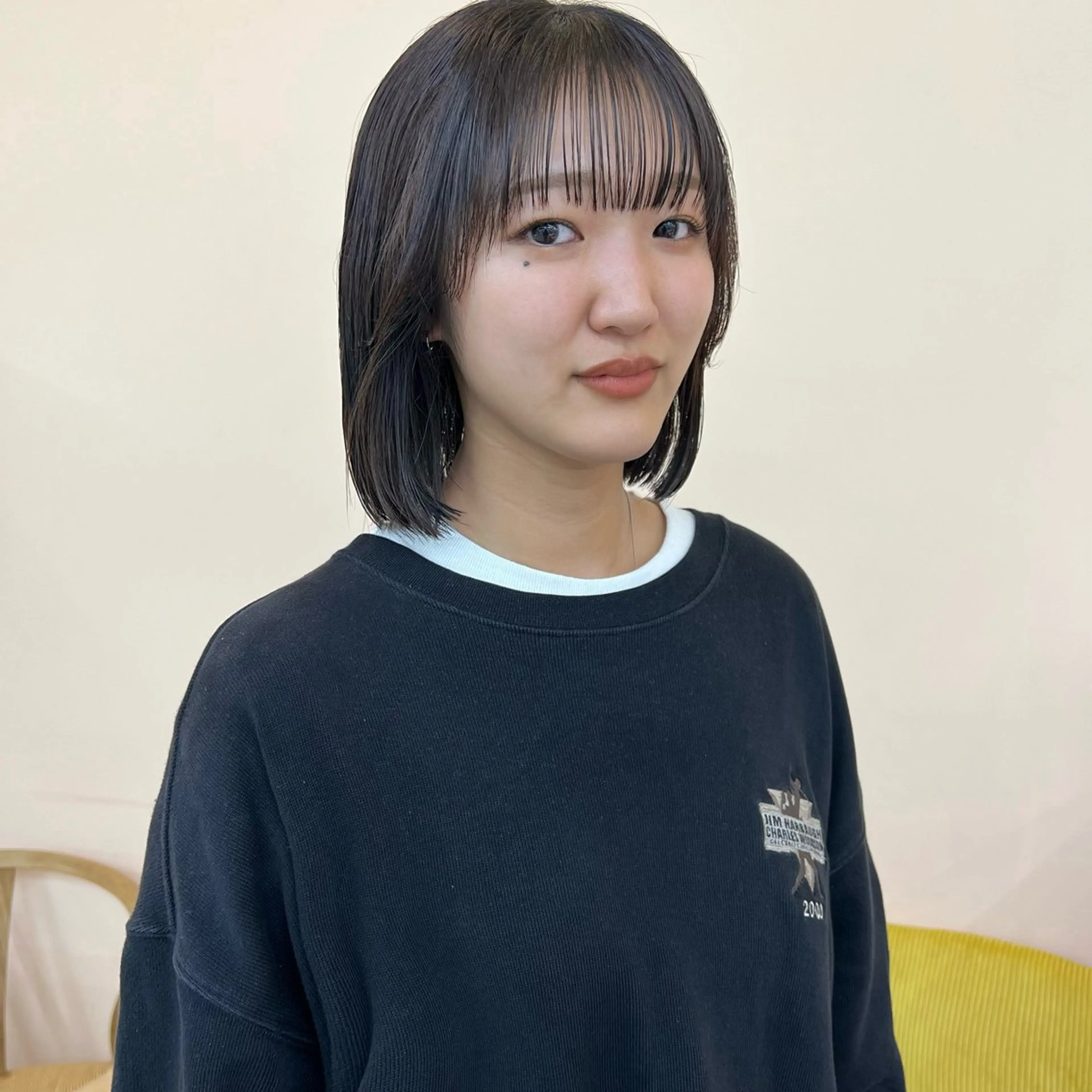 ミディアム 舟橋耀/ブリーチカラ ー/レイヤーカットのヘアスタイル