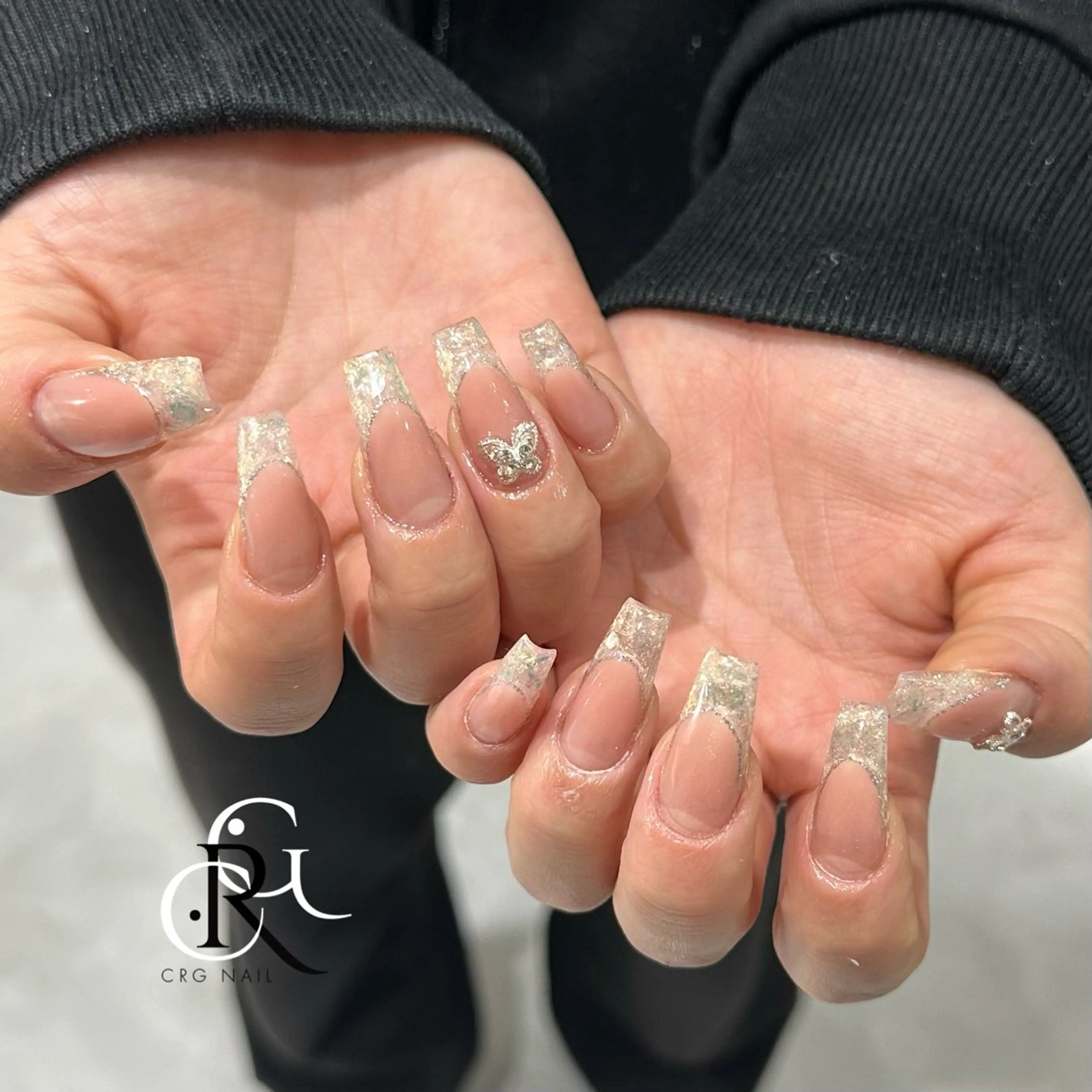 ネイル フレンチネイル スカルプネイル ハンドネイル CRGNAIL TOKOのネイルデザイン