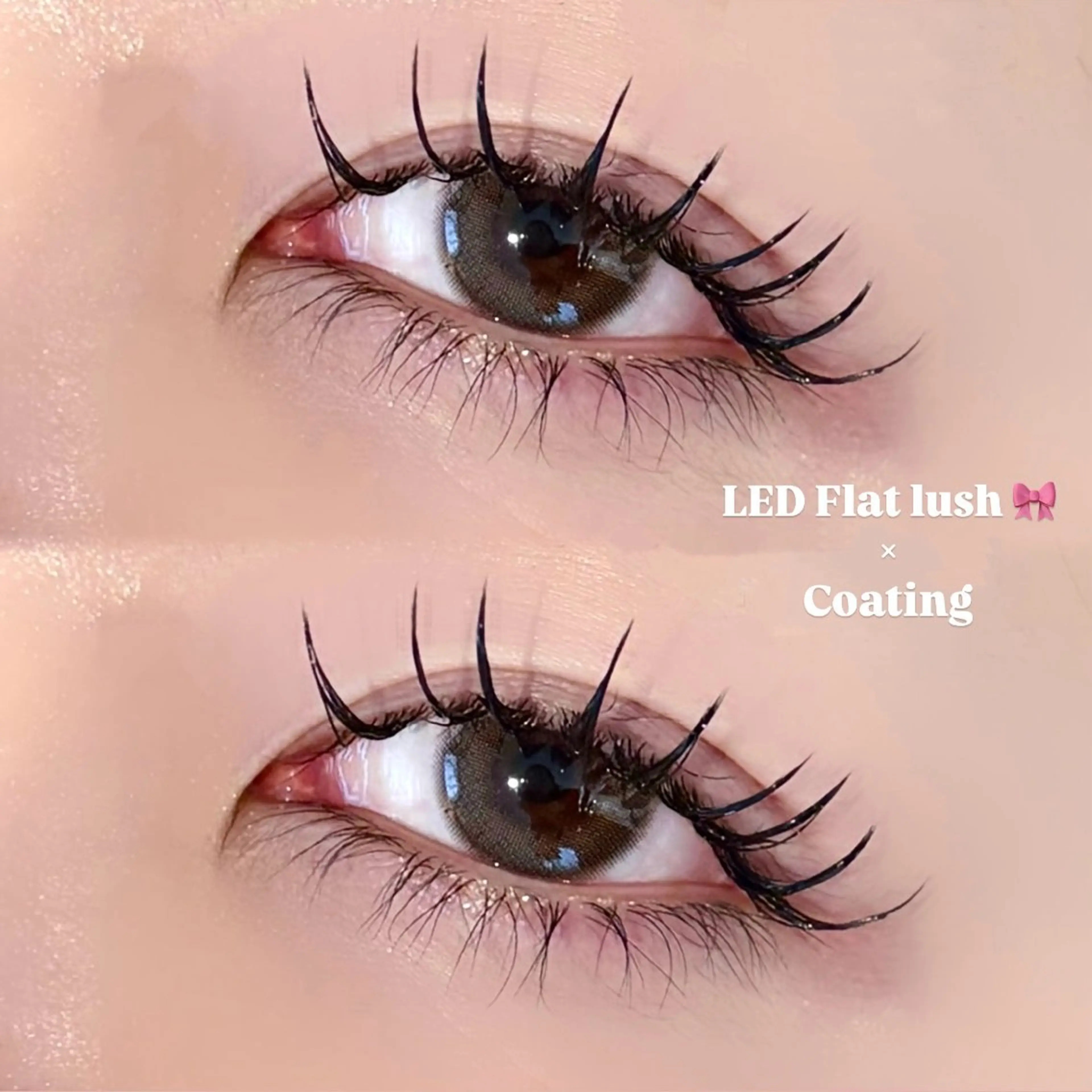 マツエク・マツパ 束感まつ毛 フラットラッシュ マツエク EYELA 小築🐈‍⬛🤍のマツエク・マツパデザイン