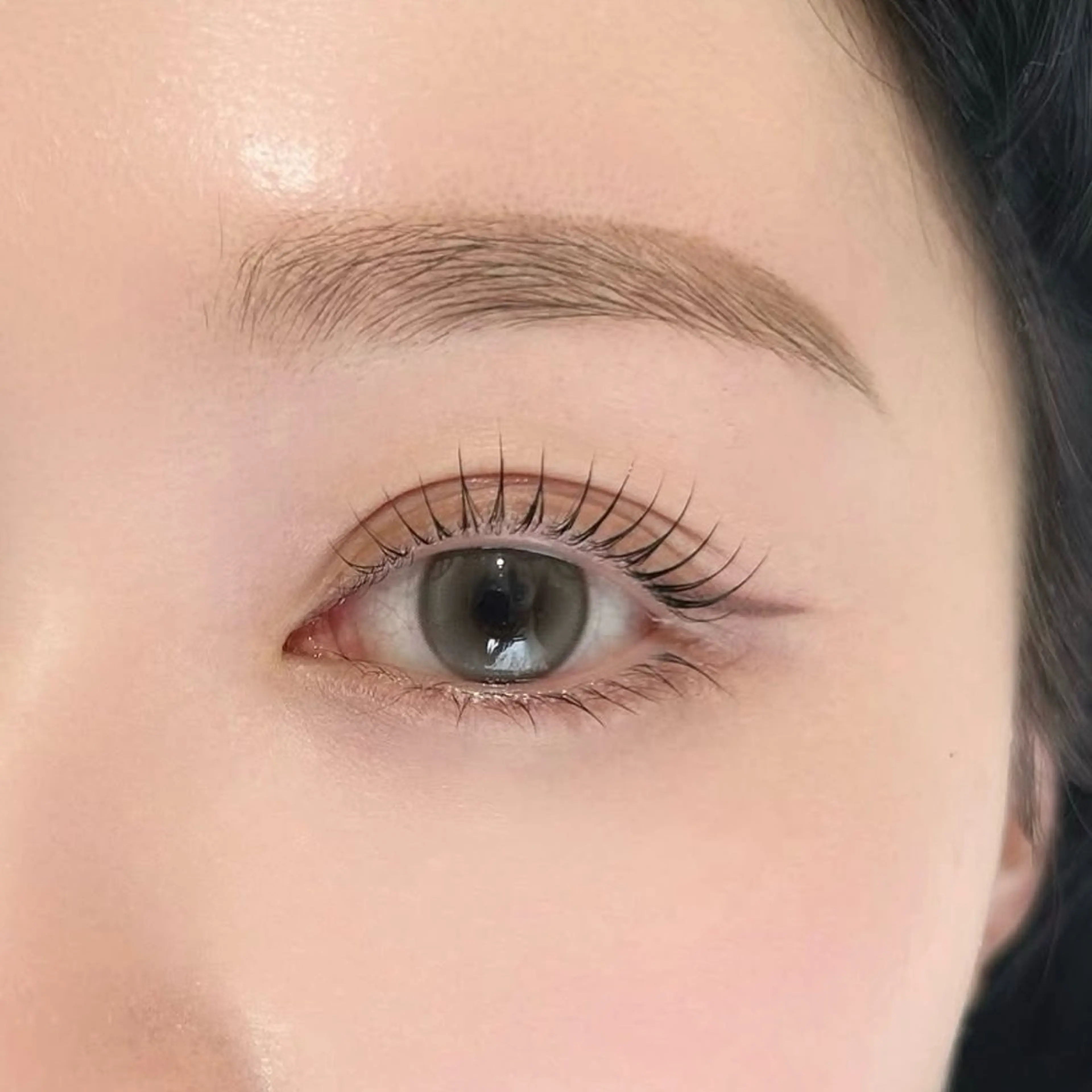 【韓国風】美眉スタイリング＋まつ毛パーマ上下(デザイン選べます)15630円→9900円の写真