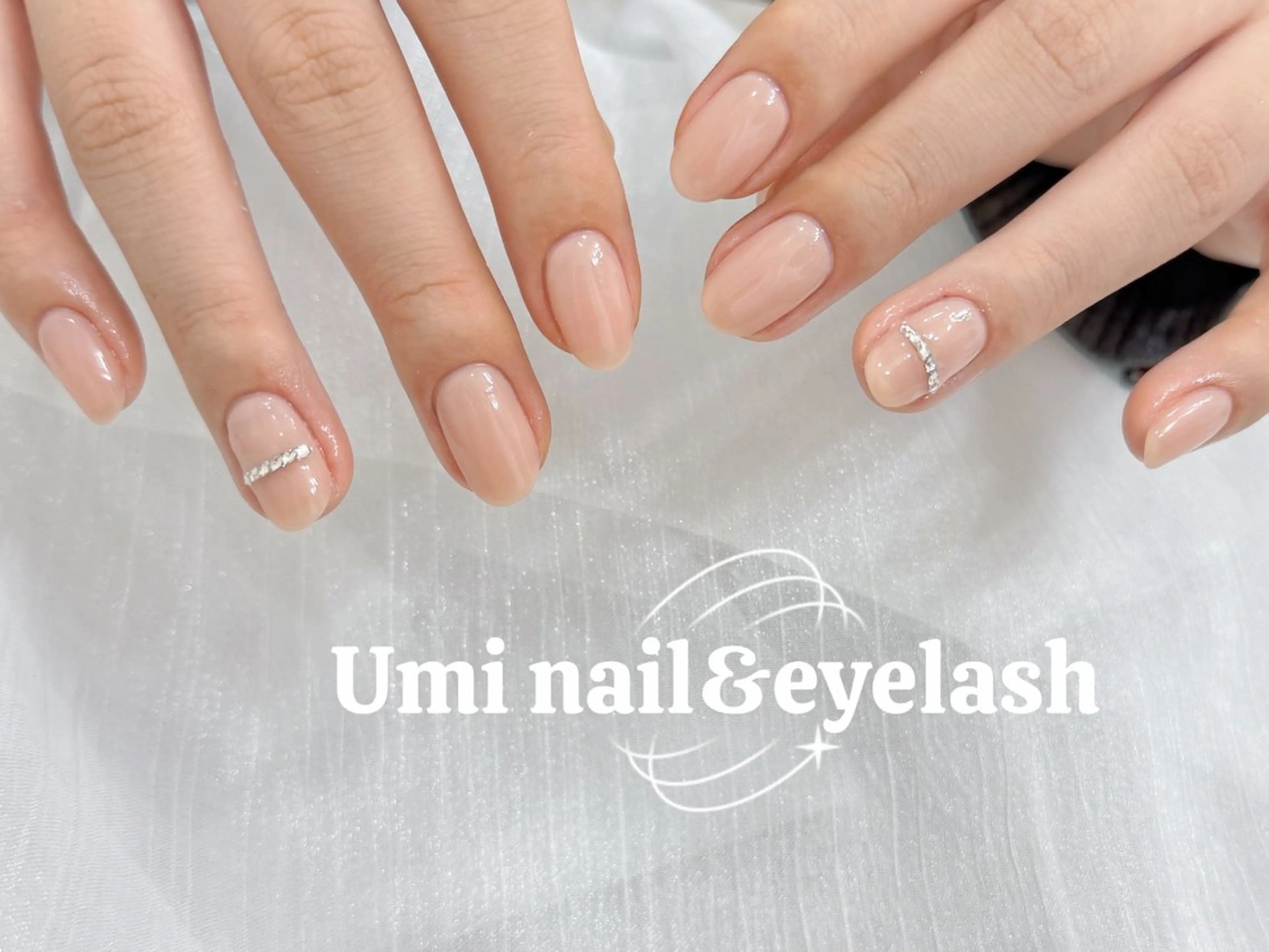 ネイル 長さ出し ジェルネイル 韓国ネイル マグネットネイル 持ち込み ハンドネイル Umi nail& eyelashのネイルデザイン