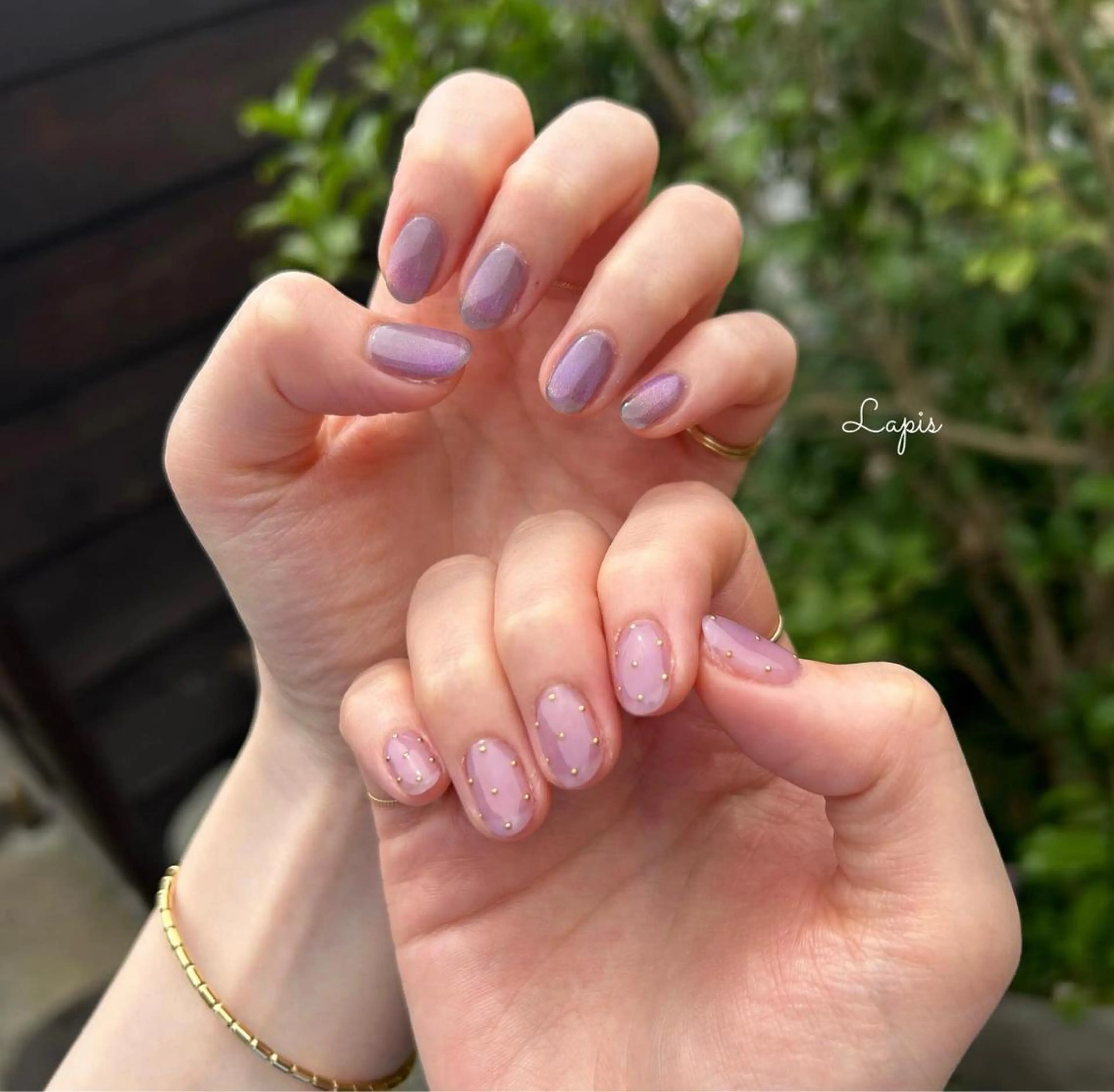 ネイル マグネットネイル ハンドネイル Lapis *のネイルデザイン