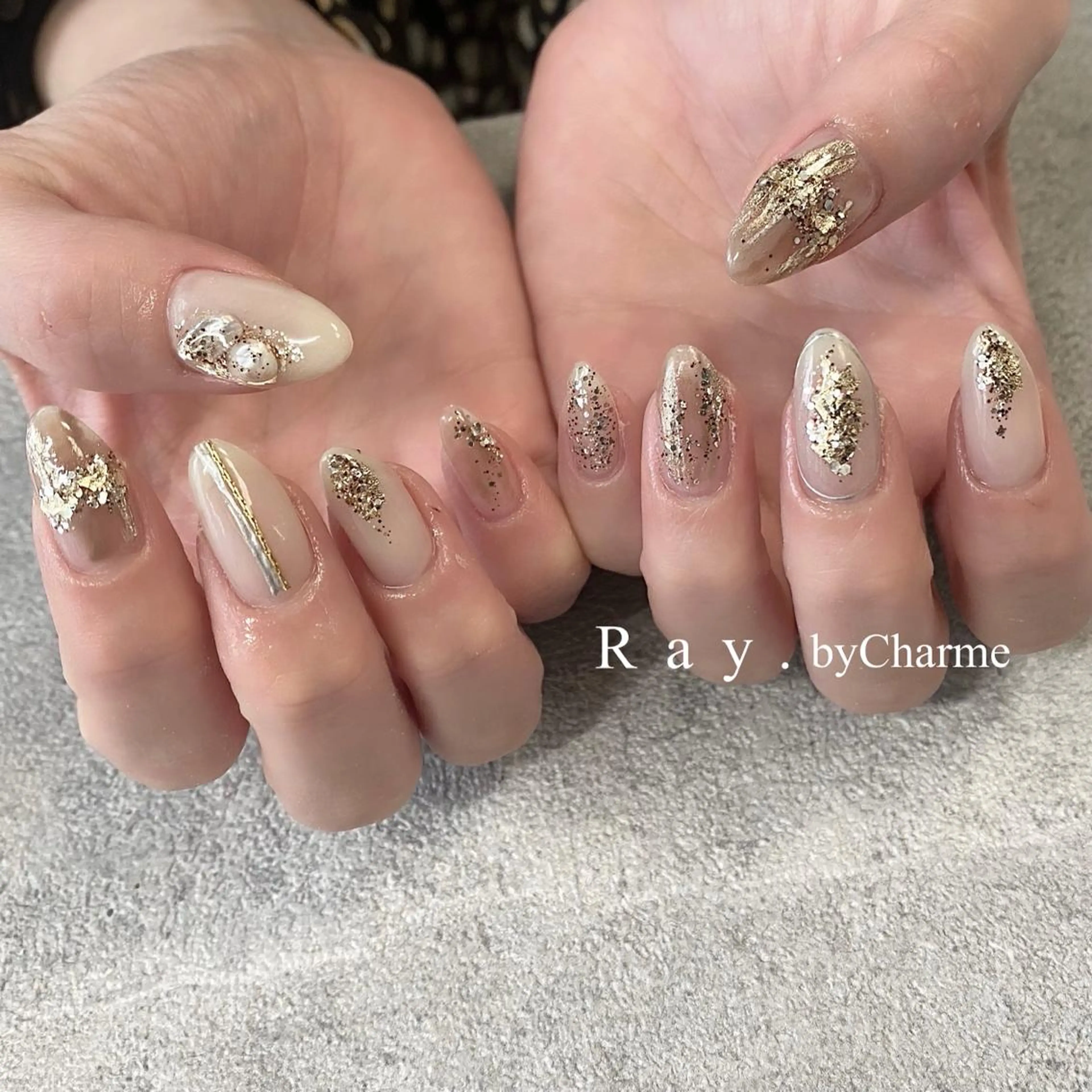 ネイル Ray. ／綺麗目ニュアンスのネイルデザイン