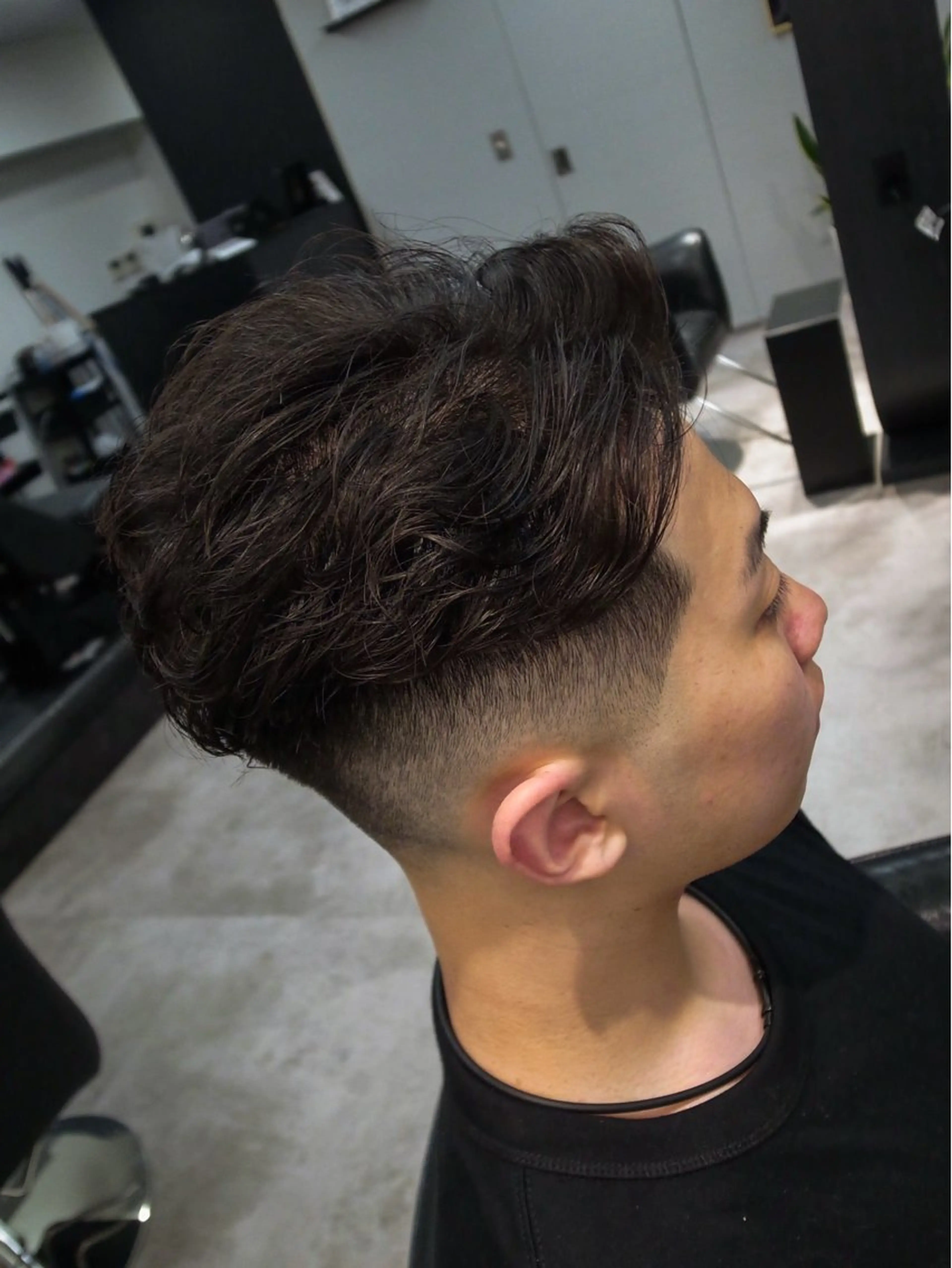 ショート パーマ メンズ カット パーマ INTRO SHIBUYA by Fi-Ne所属・💈メンズフェード 特化DAIYA💈のヘアスタイル