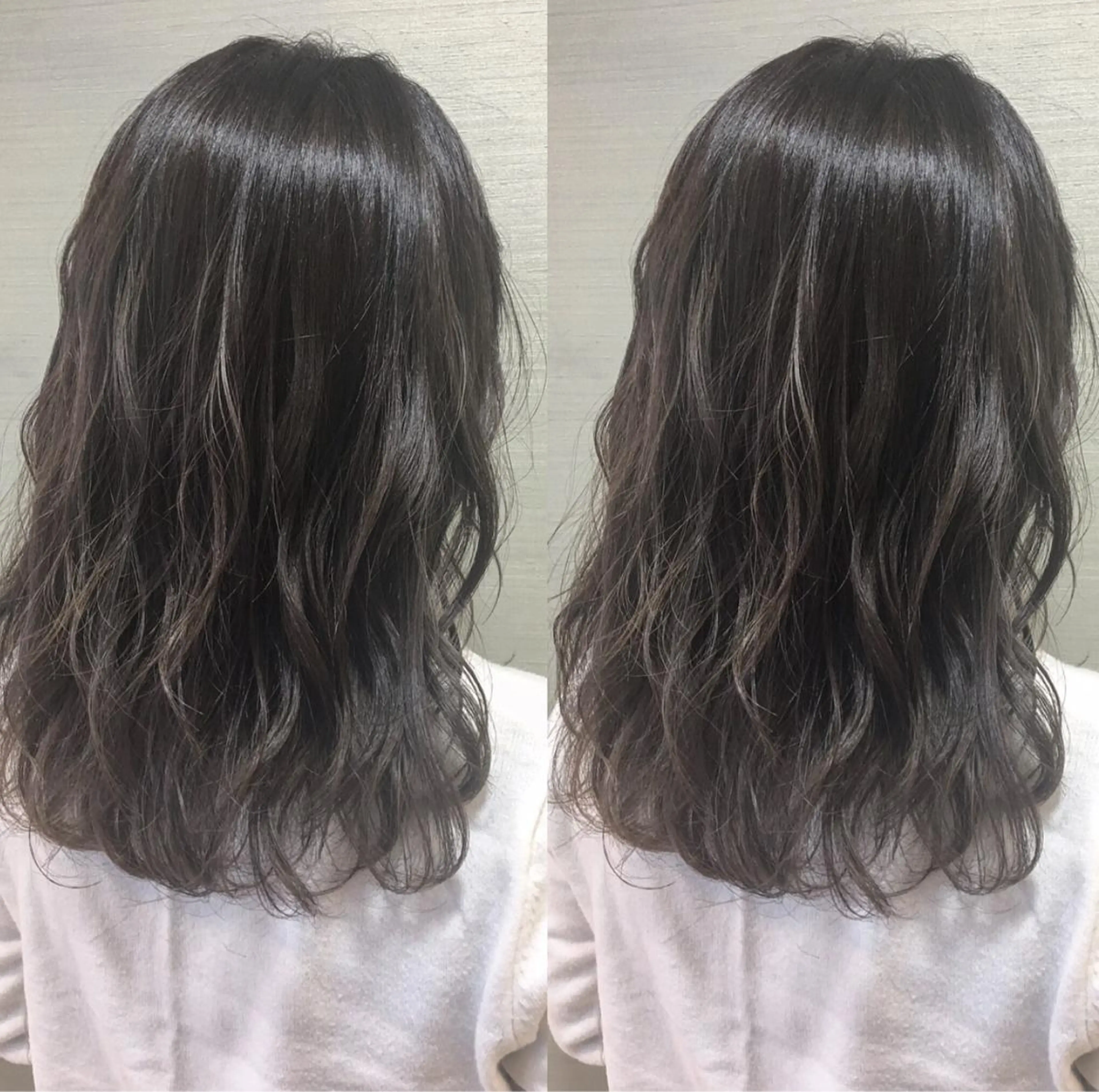 セミロング カラー box mico. mutsumiのヘアスタイル