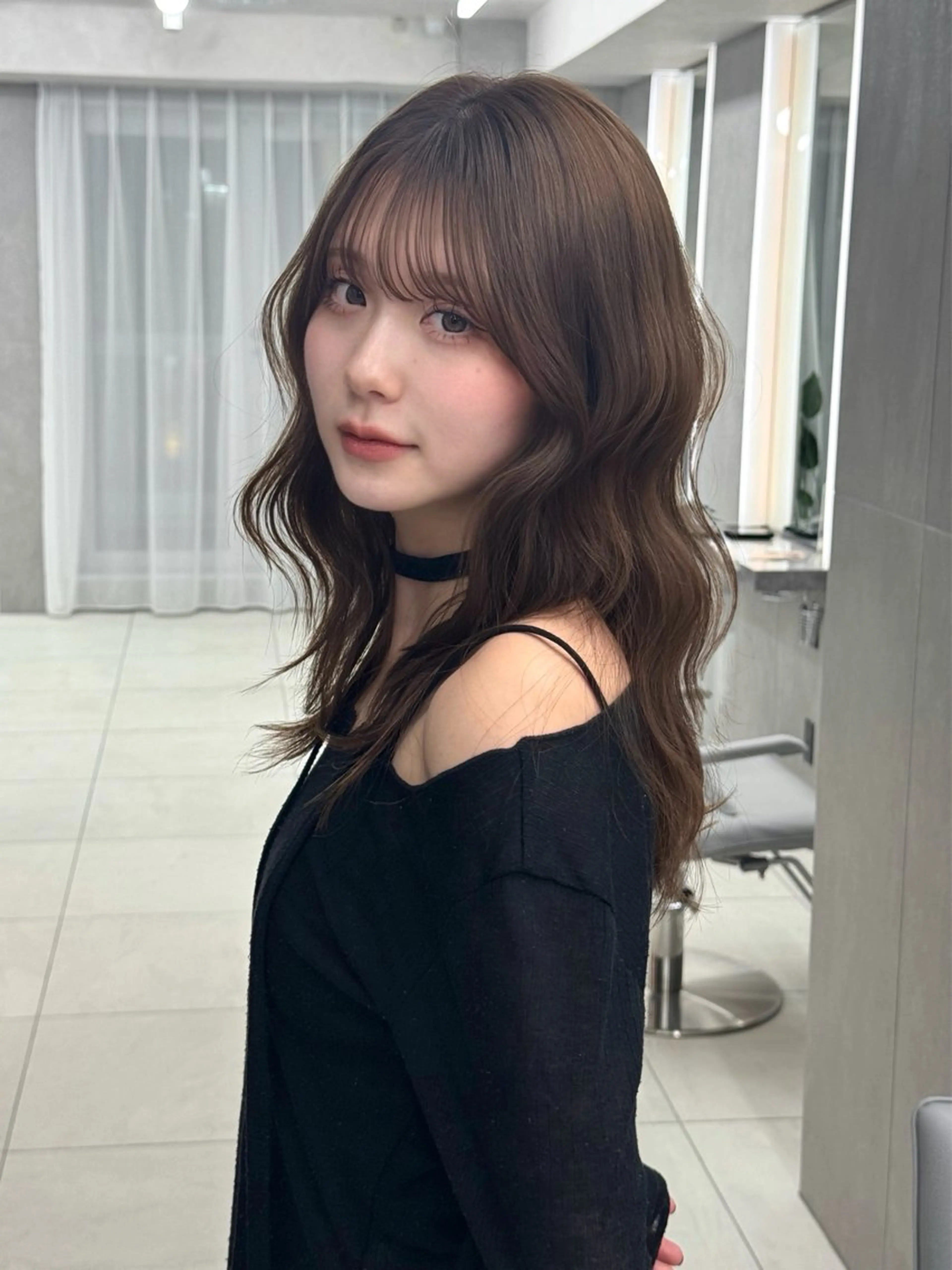 セミロング カット ニュアンスパーマ/ メンズヘア/lisaのヘアスタイル