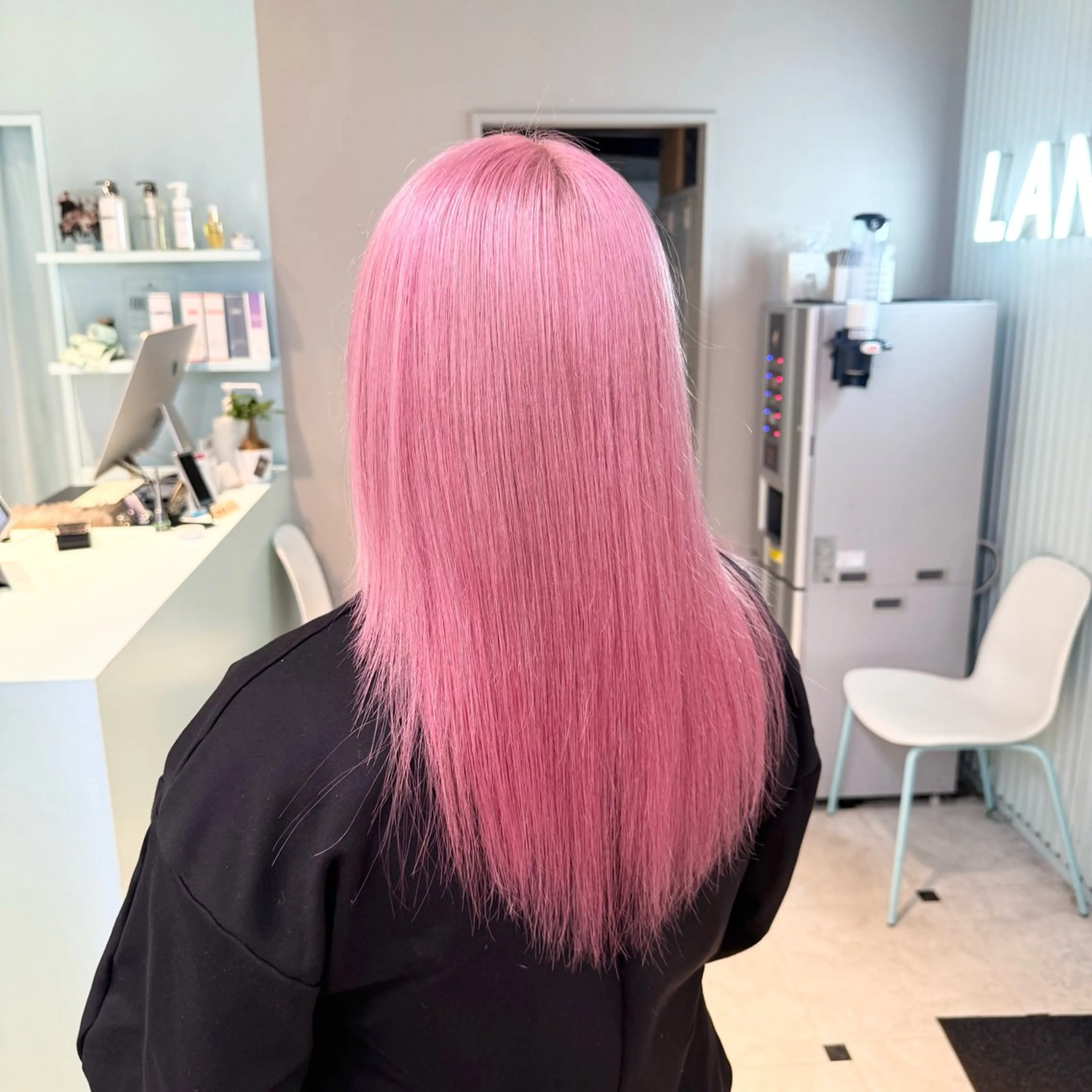 ロング カラー ハイトーン/韓国 レイヤー/るか🎀のヘアスタイル