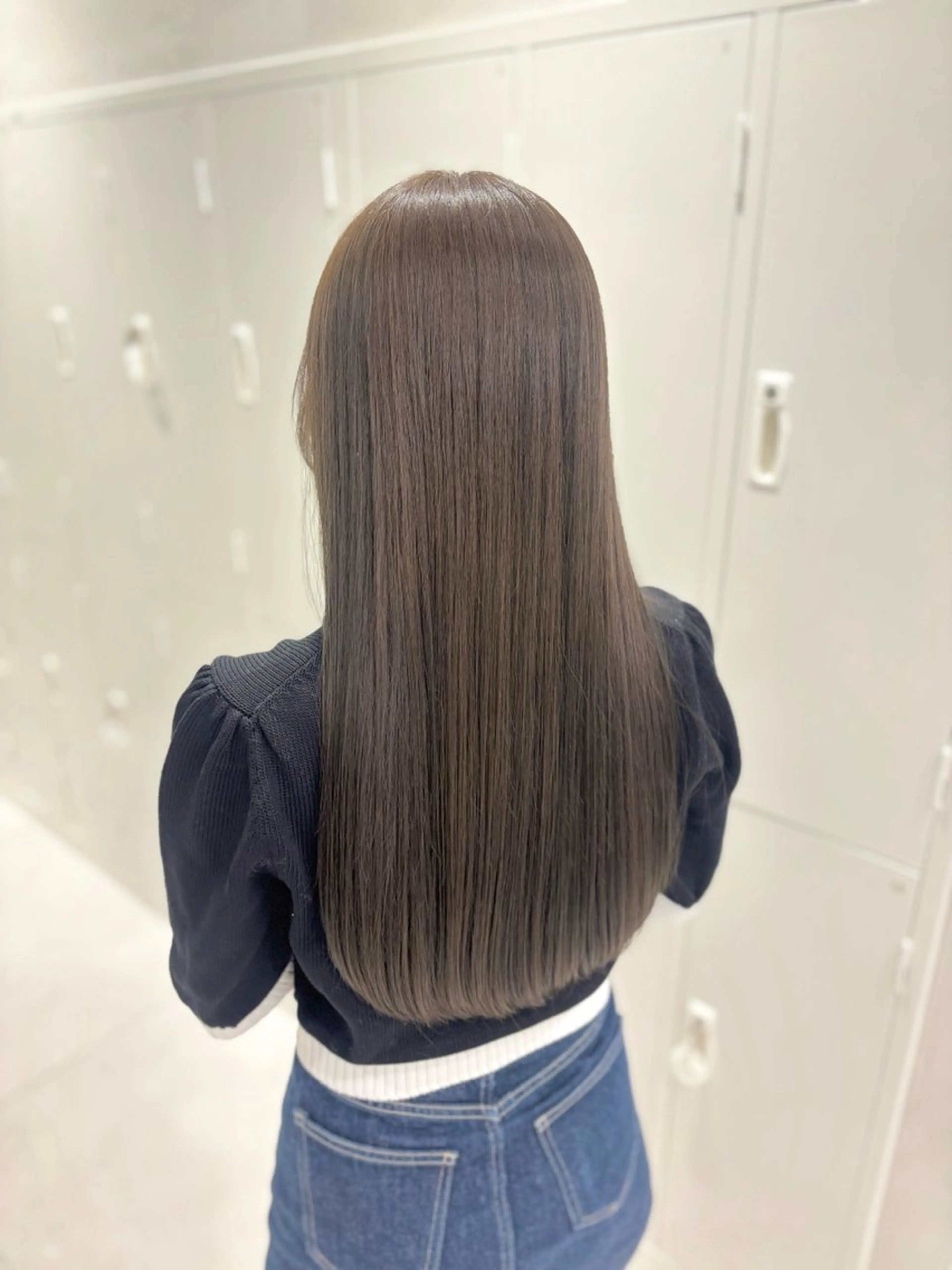 ロング 韓国風カラー 韓国風ヘア ヘアカラー トリートメント ヘッドスパ ヘアセット 透明感カラー・レイヤ ー🎀amika🎀のヘアスタイル