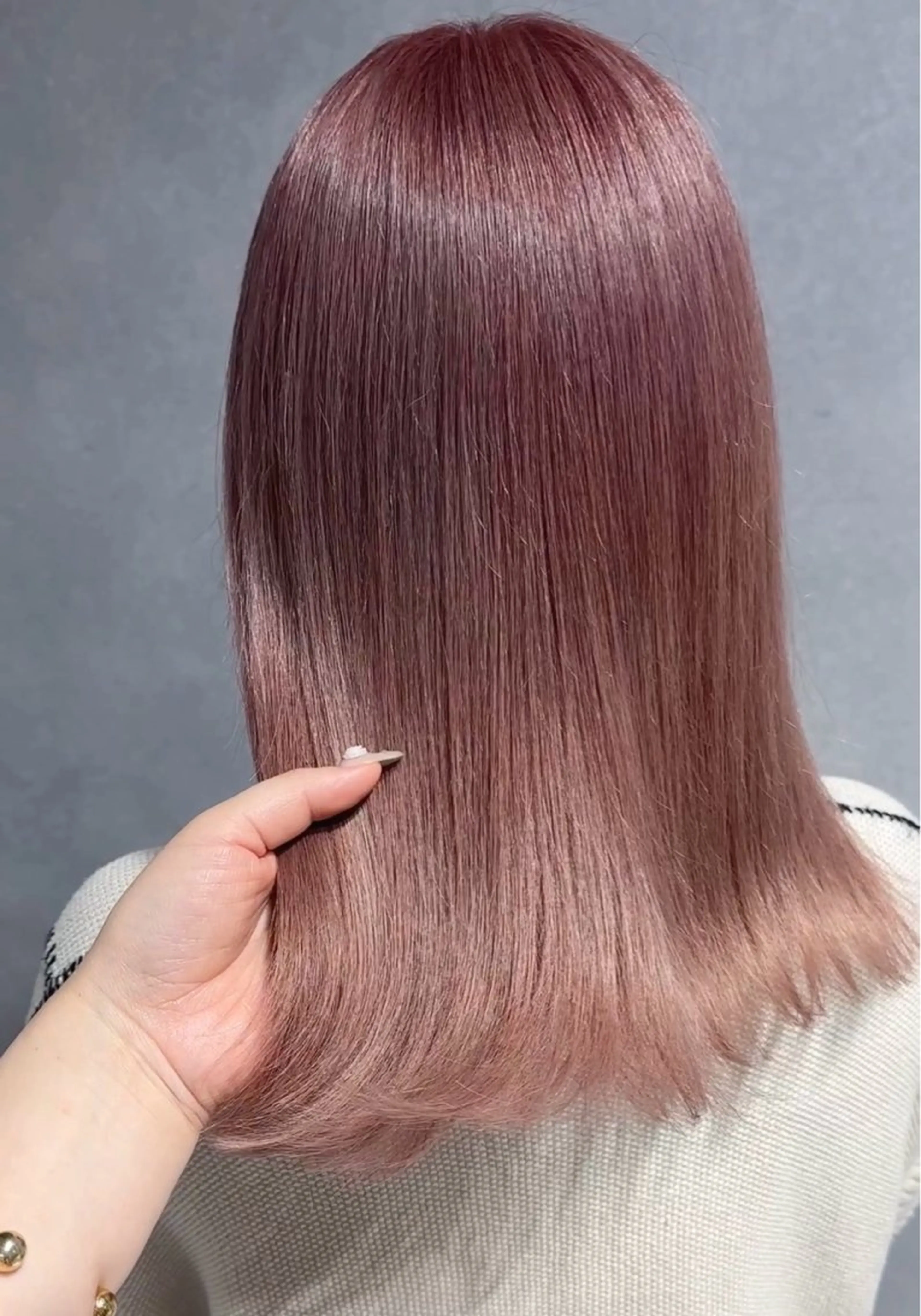 ミディアム カラー ブリーチ ヘアカラー 唐澤 千尋のヘアスタイル