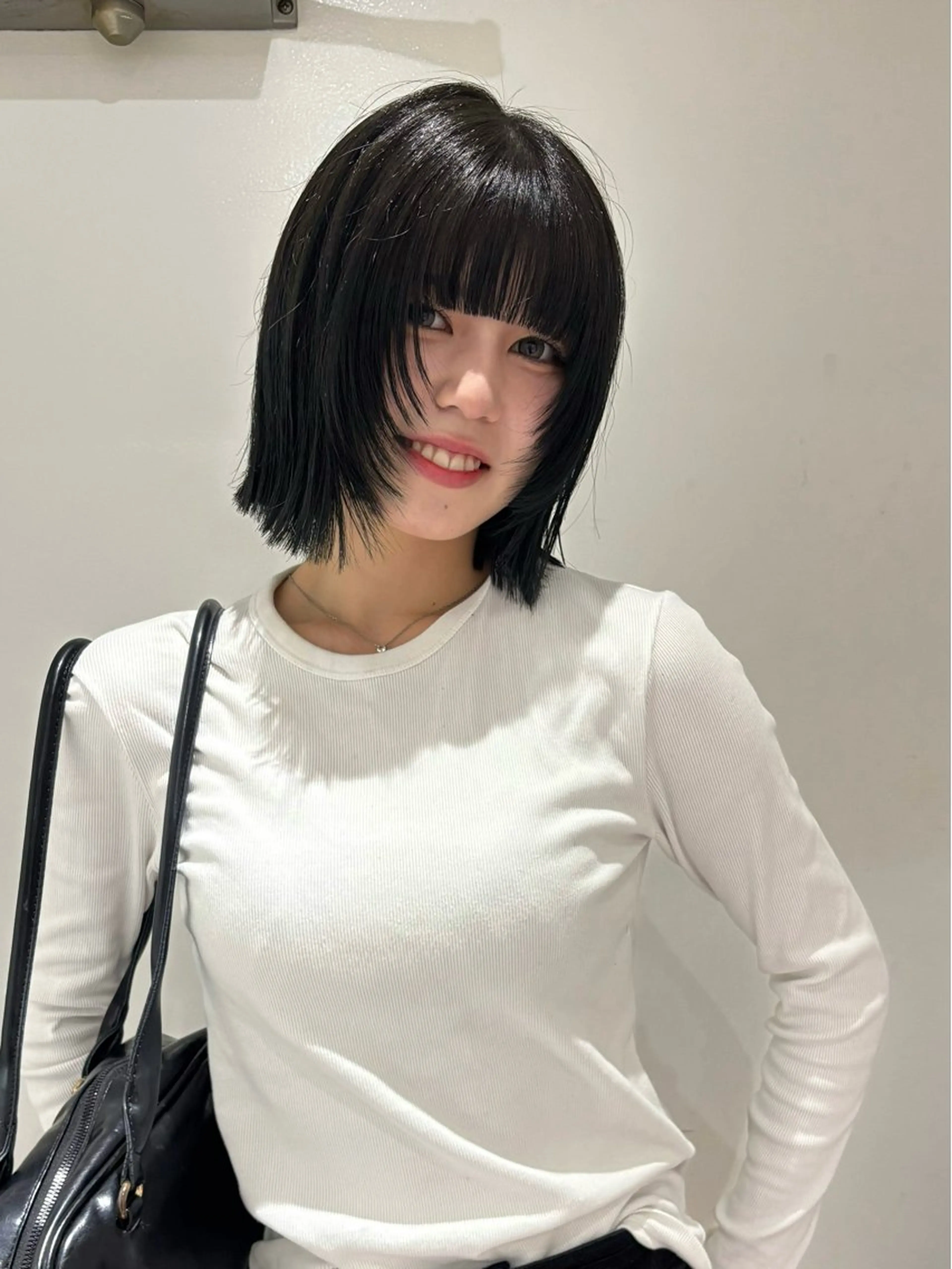 ショート ボブ レイヤーカット カット ヘアカラー トリートメント #美髪矯正#艶カラー Natsuのヘアスタイル