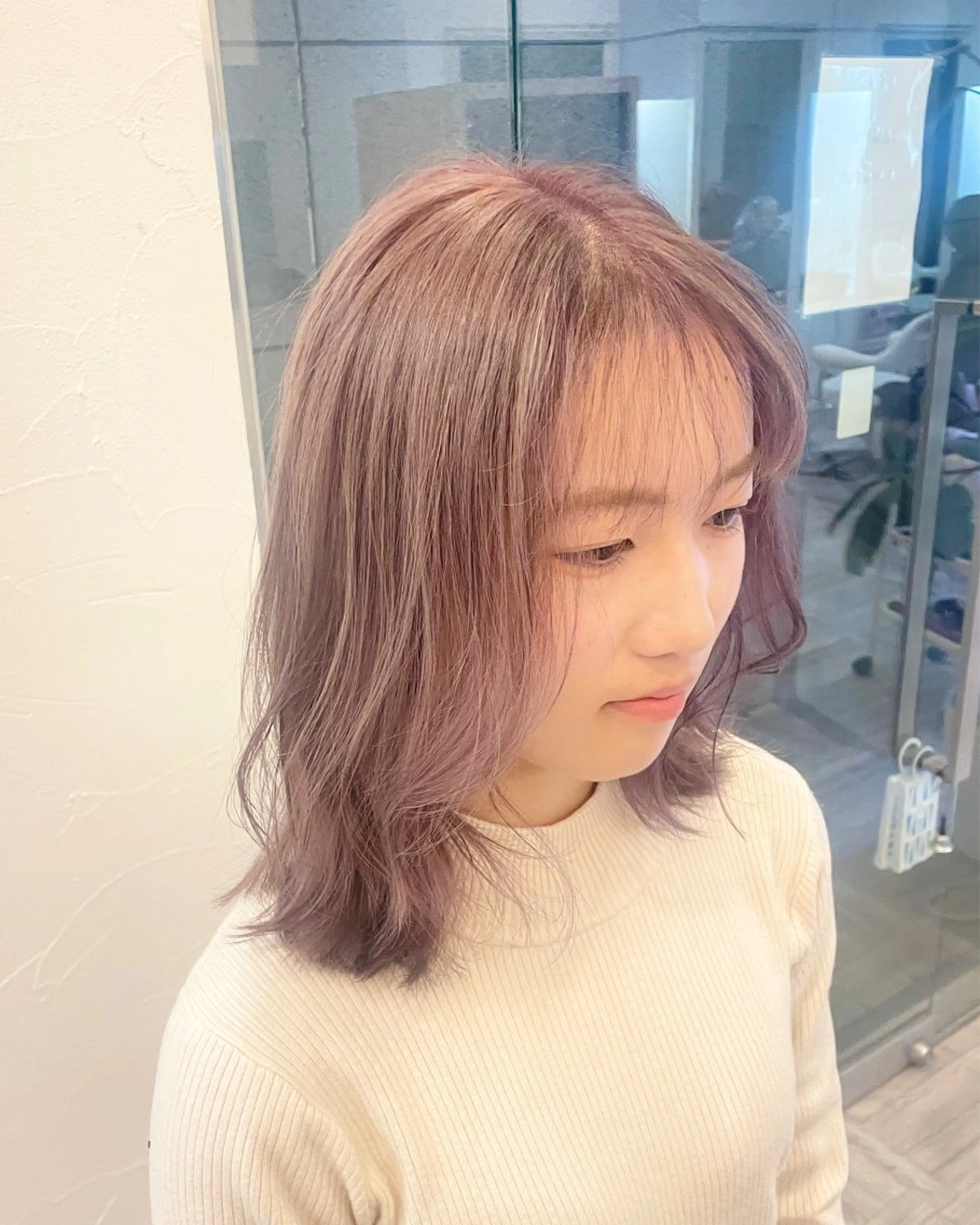 セミロング 縮毛矯正/髪質改善 主税巧一のヘアスタイル