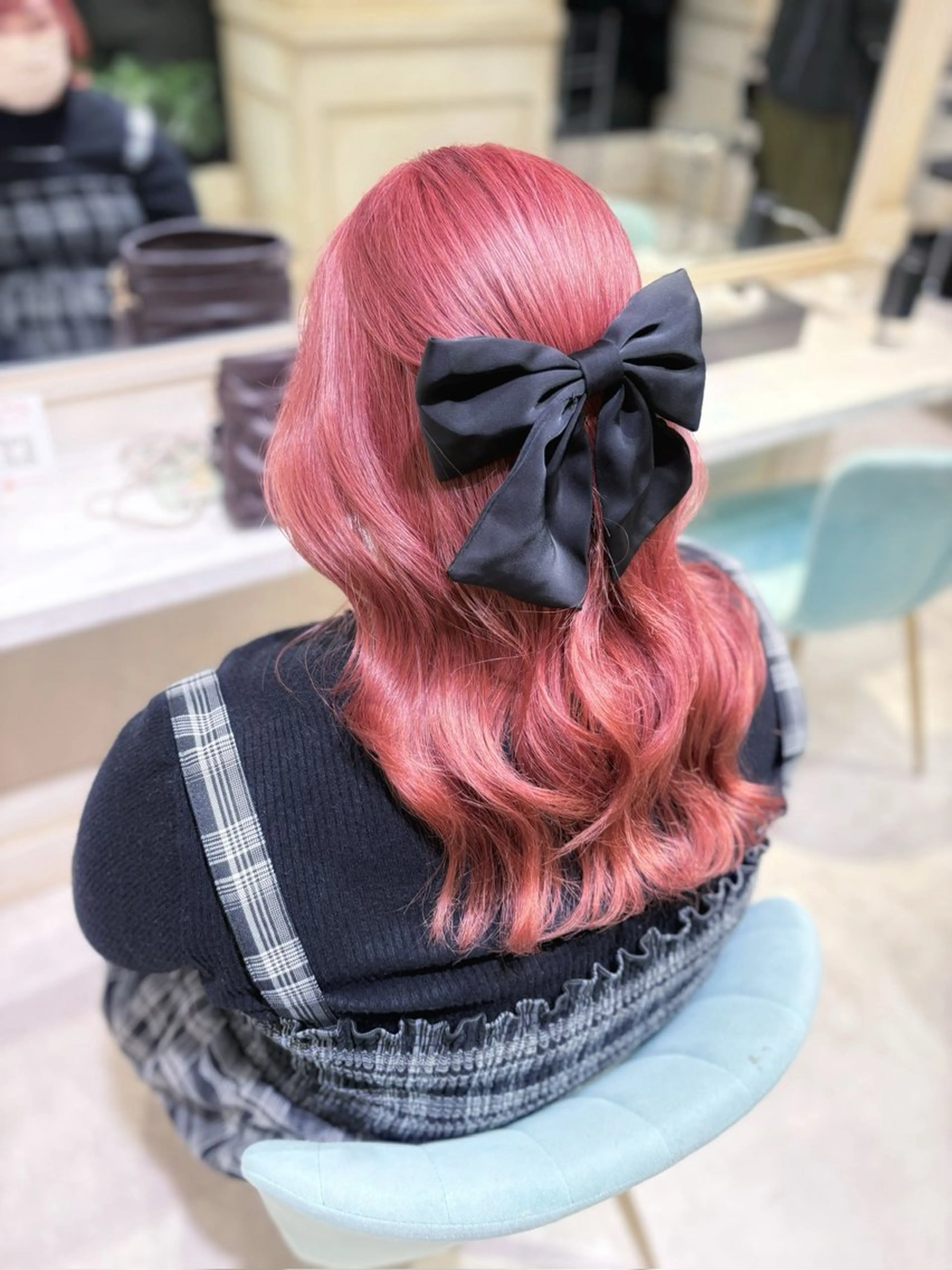 セミロング カラー 🌷ピンク/韓国風 暖色カラー ゆい🌷のヘアスタイル