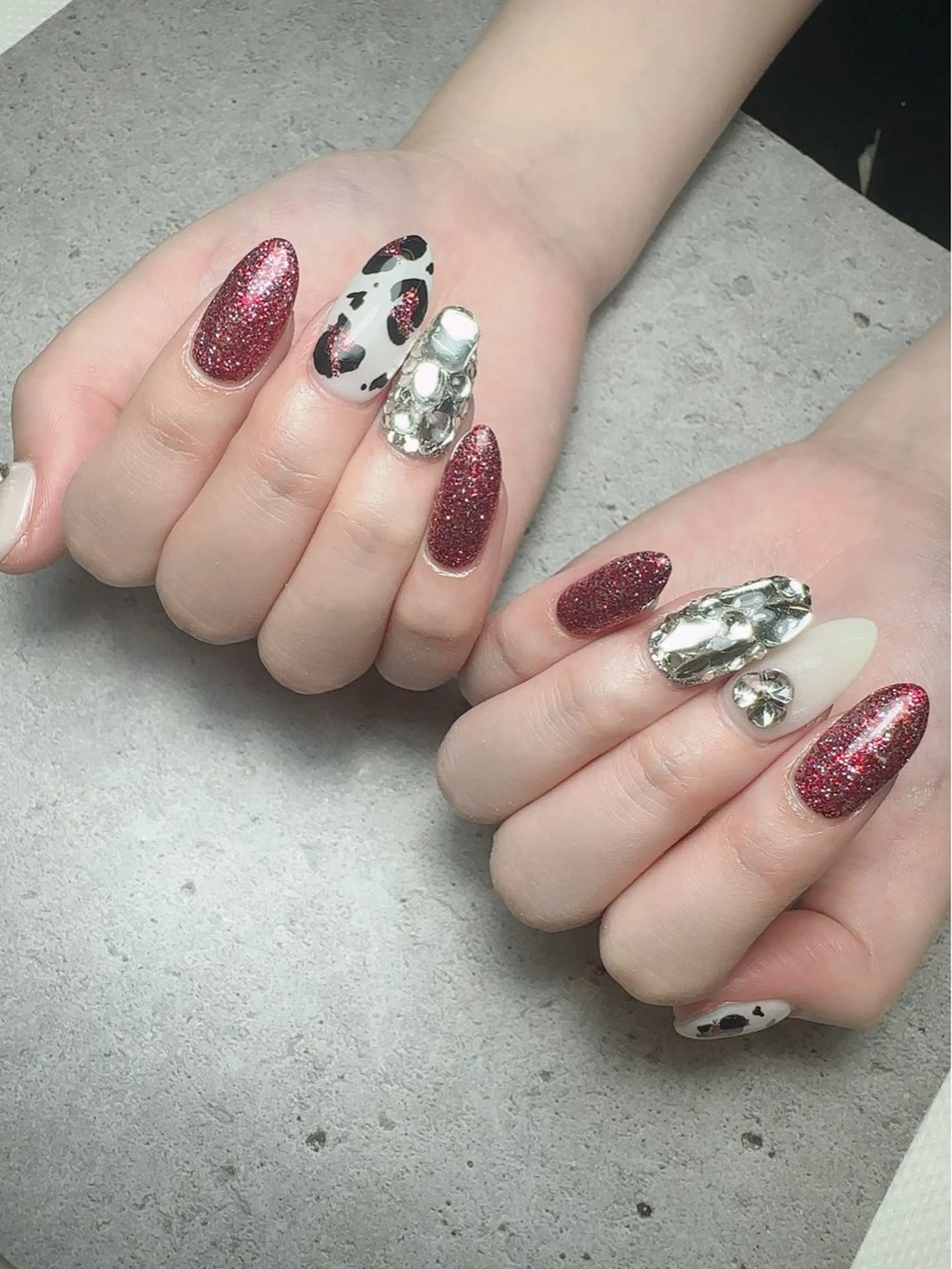 ネイル アートネイル 入学式 ハート マグネットネイル 持ち込み ハンドネイル nail salon    Mimiy..所属・Nailsalon Mimiy..♡のネイルデザイン