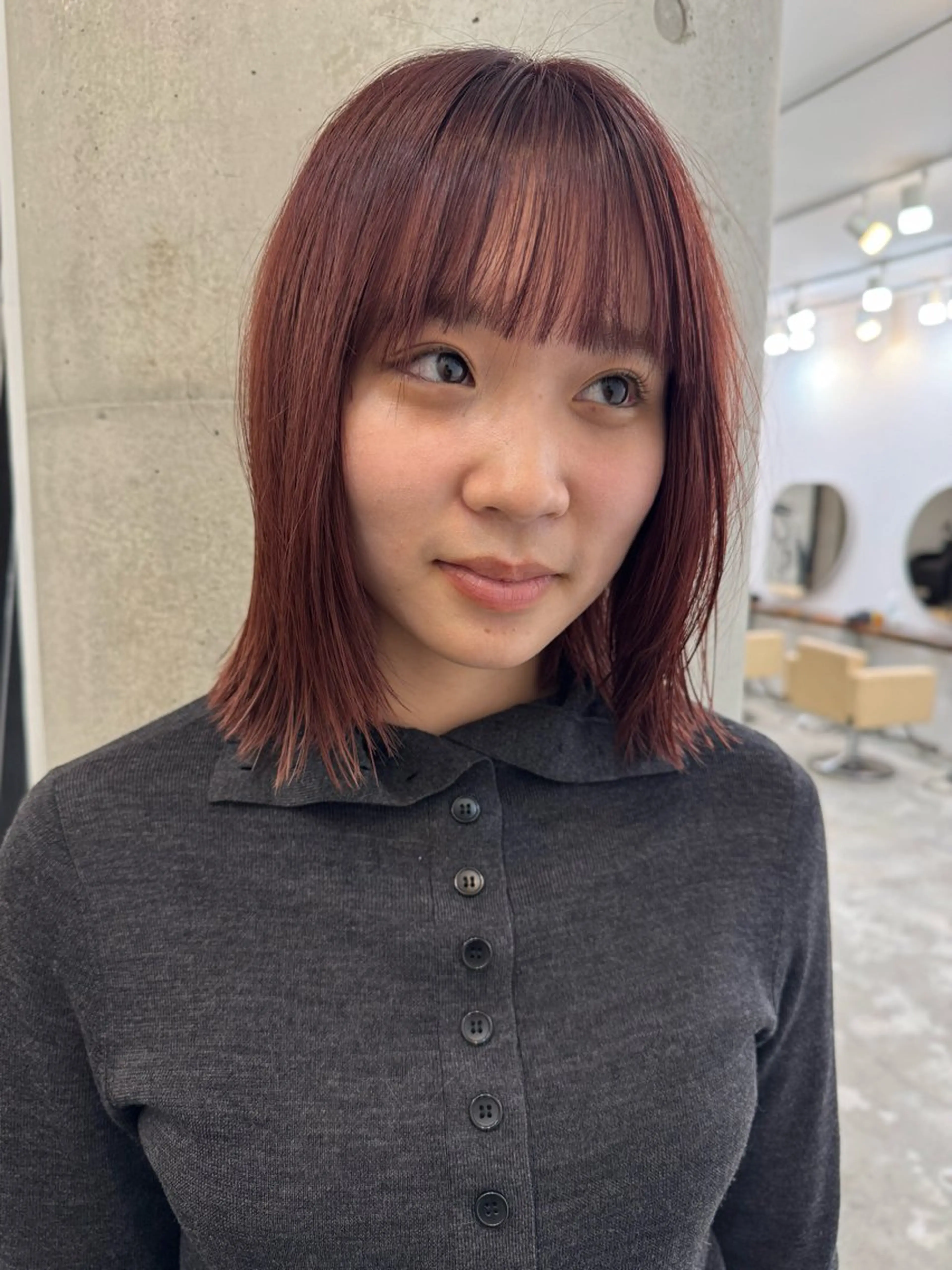 ミディアム ヘアカラー ｔa k k e ｙｕのヘアスタイル