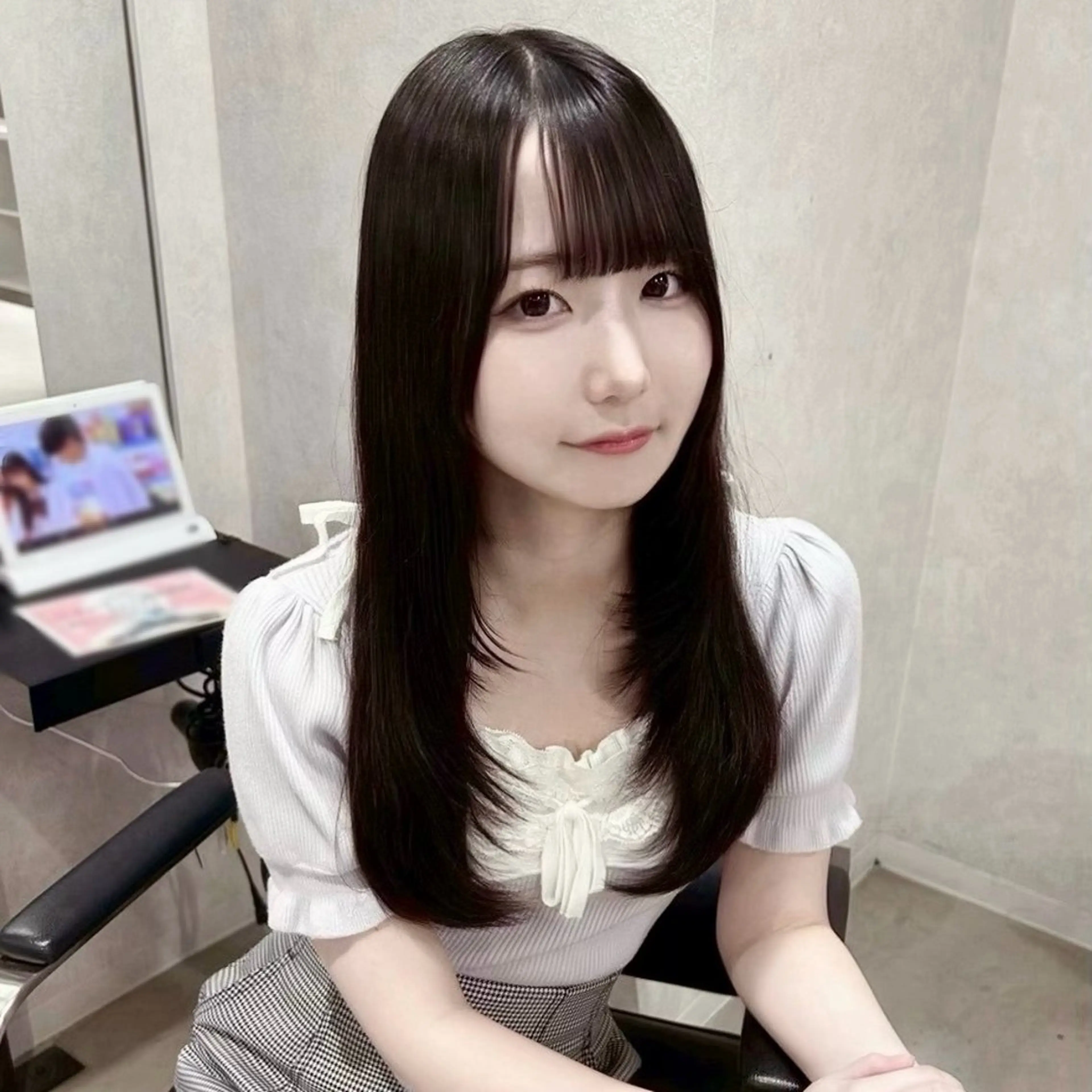 ロング カラー 黒髪 ヘアカラー 心斎橋/カラーモデル /暖色/まな♡のヘアスタイル