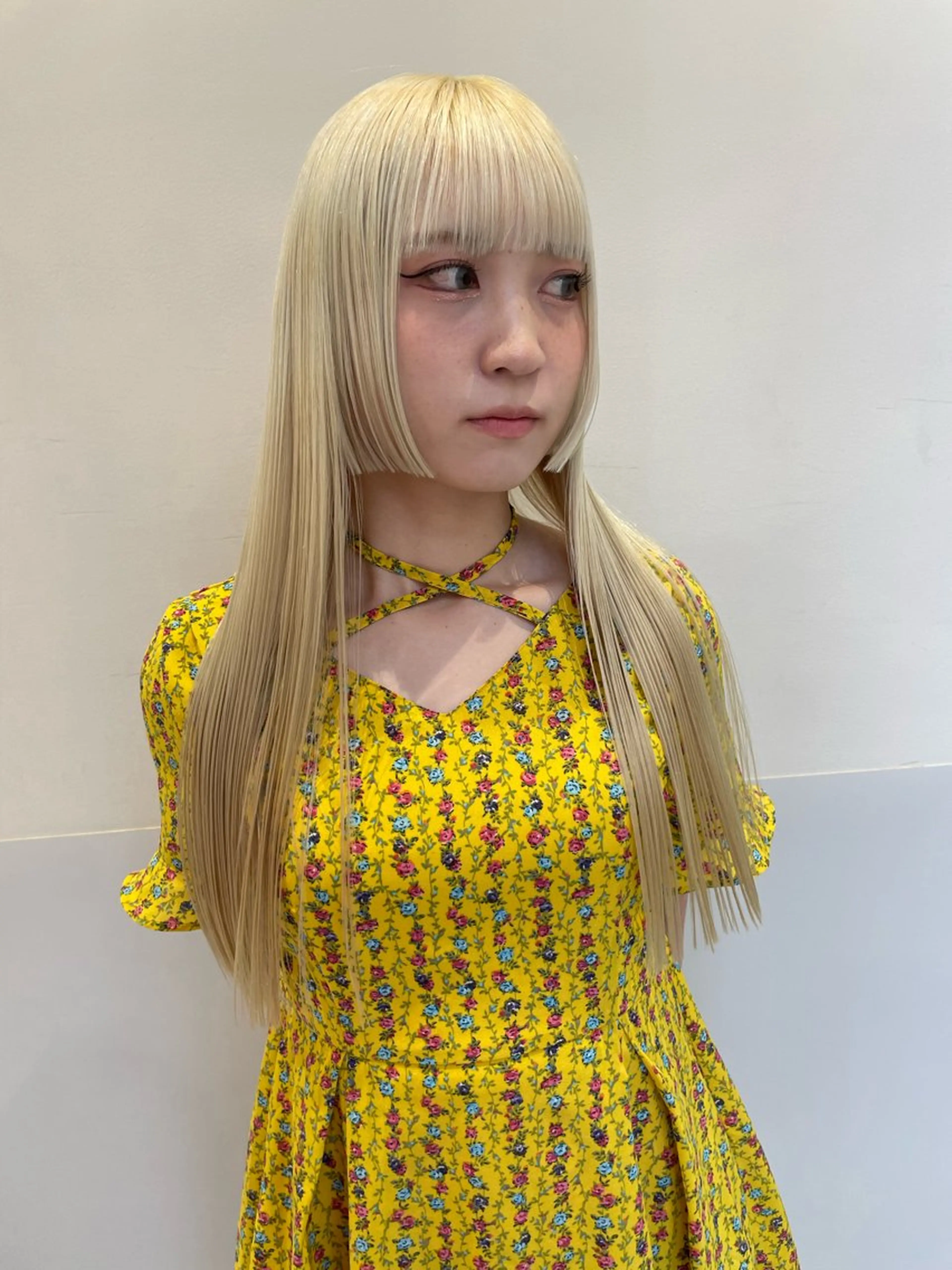 ミディアム カラー カット ヘアカラー トリートメント SALOWIN所属・ブリーチ✨ ボブ✨レイヤーのヘアスタイル