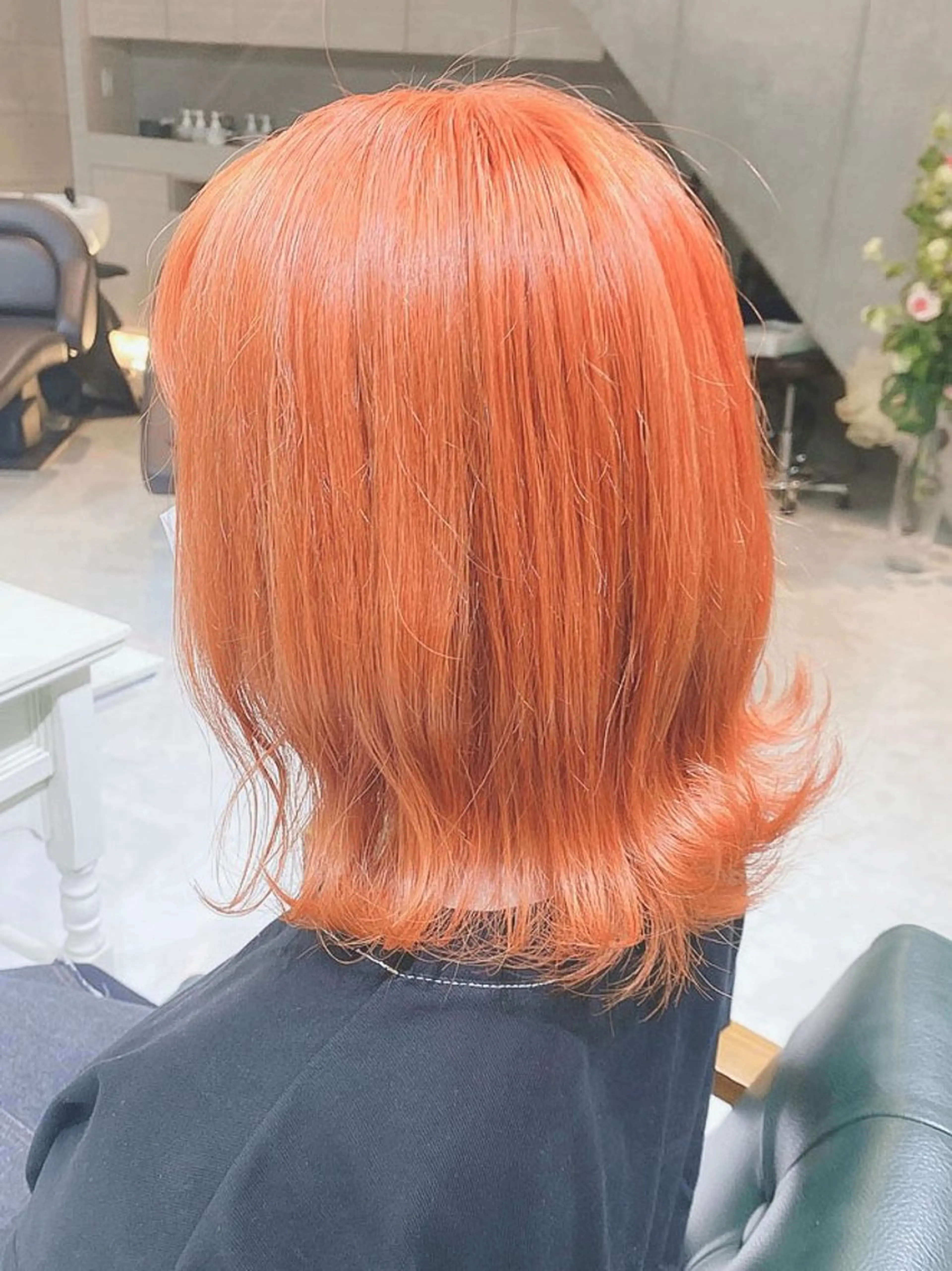 ミディアム カラー 𝐑𝐈𝐍𝐊𝐀 🐷🖤のヘアスタイル