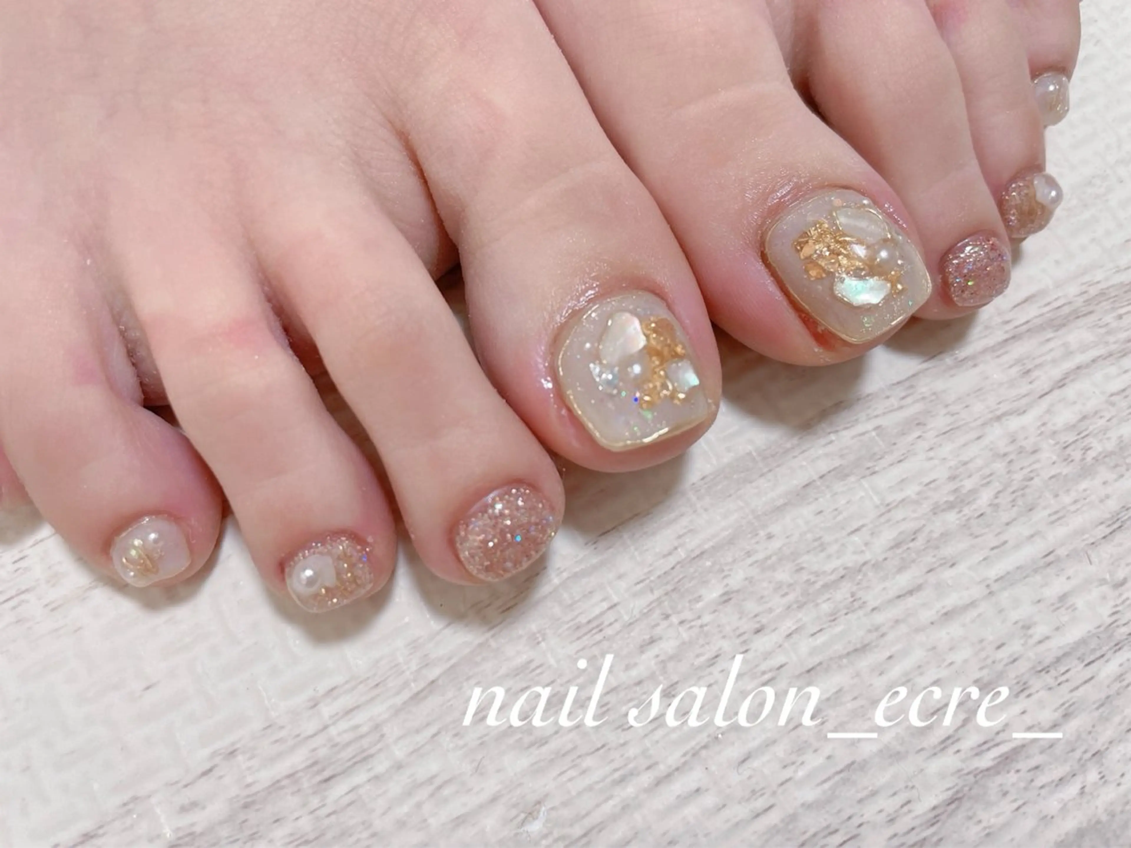 ネイル フットネイル nail salon _ecre_のネイルデザイン