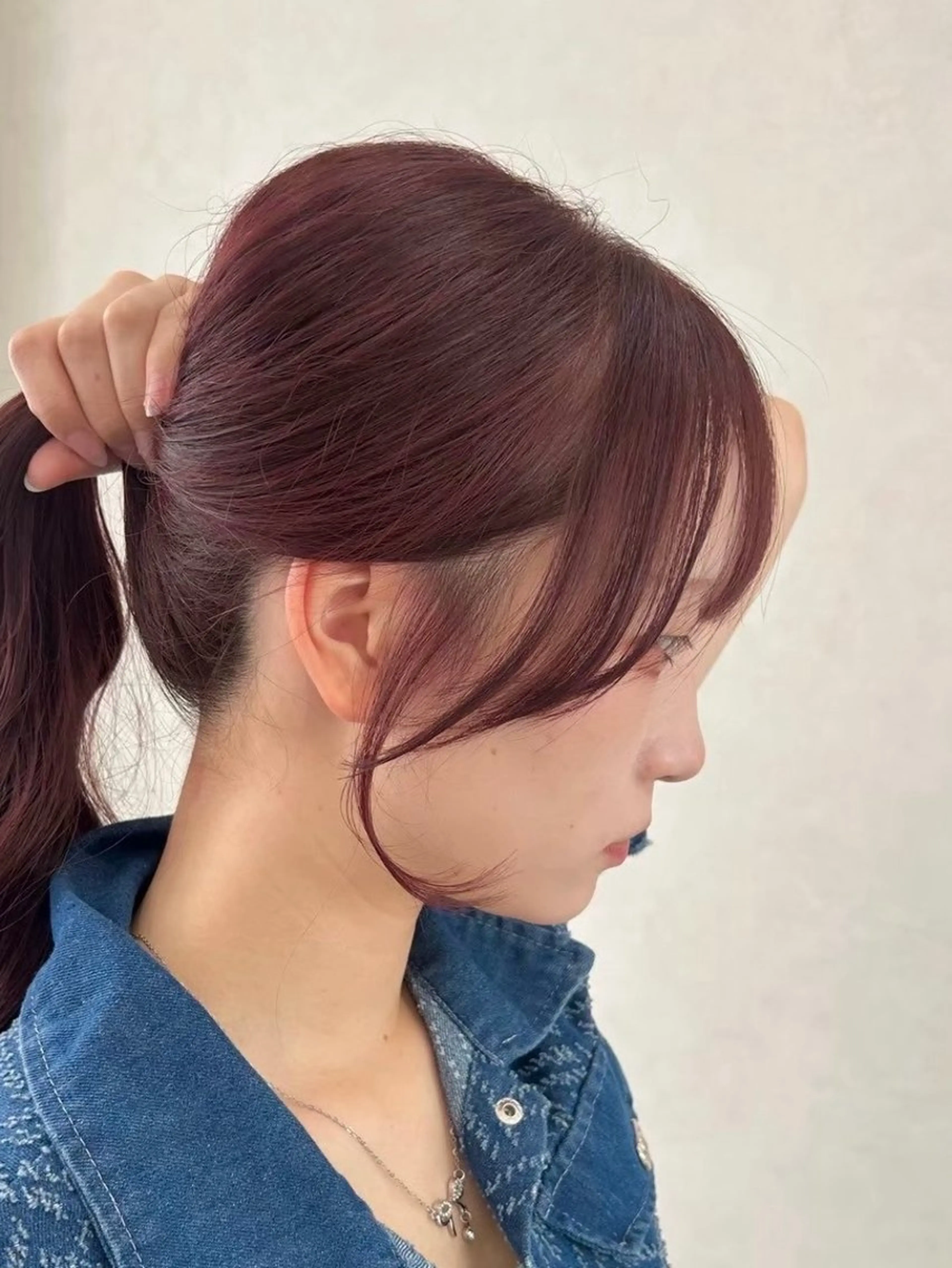 カット レイヤー🩵ミルク ティーカラー/Miuのヘアスタイル