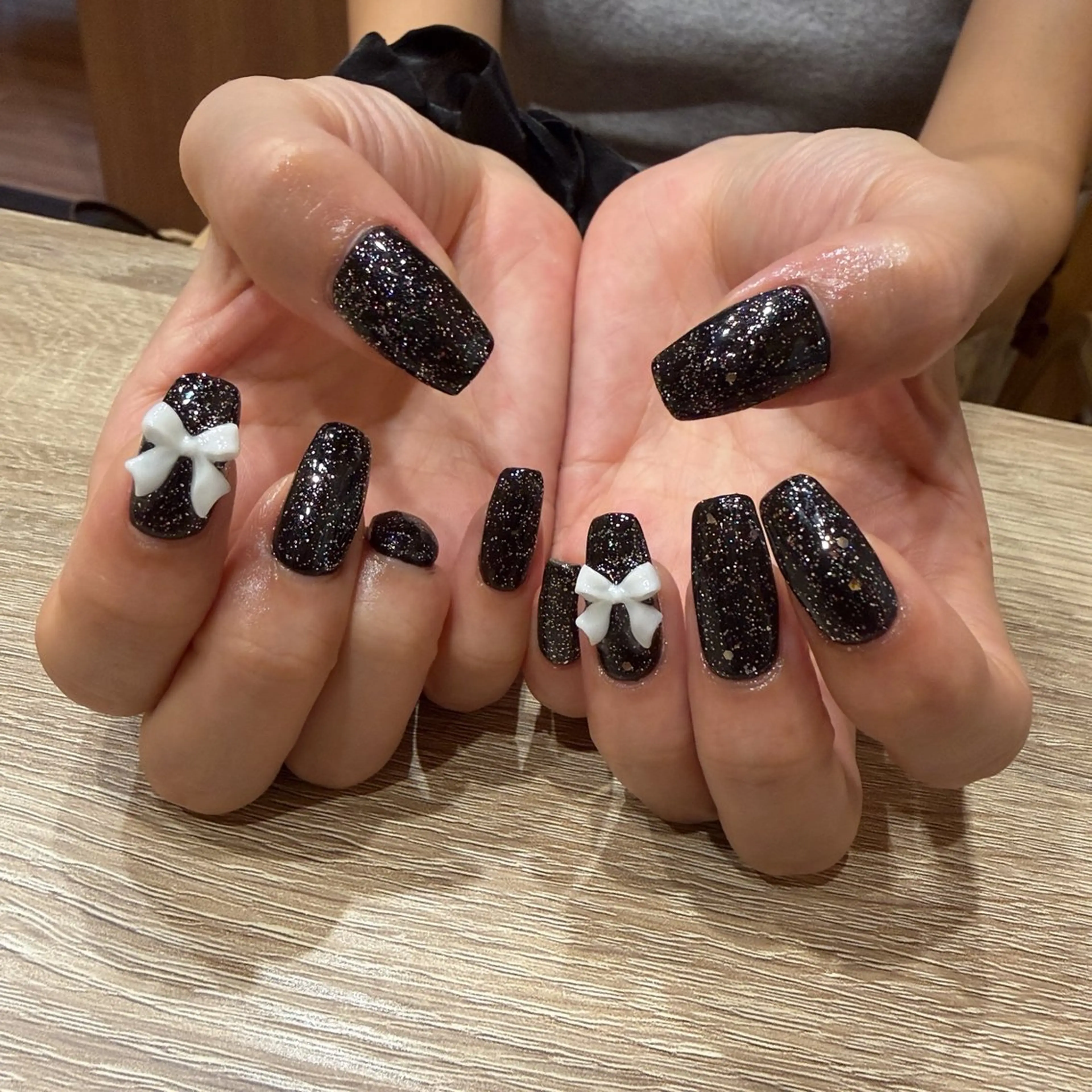 ネイル ラメ(グリッター) ロングネイル ハンドネイル liberté所属・liberté🫧 新小岩のネイルデザイン