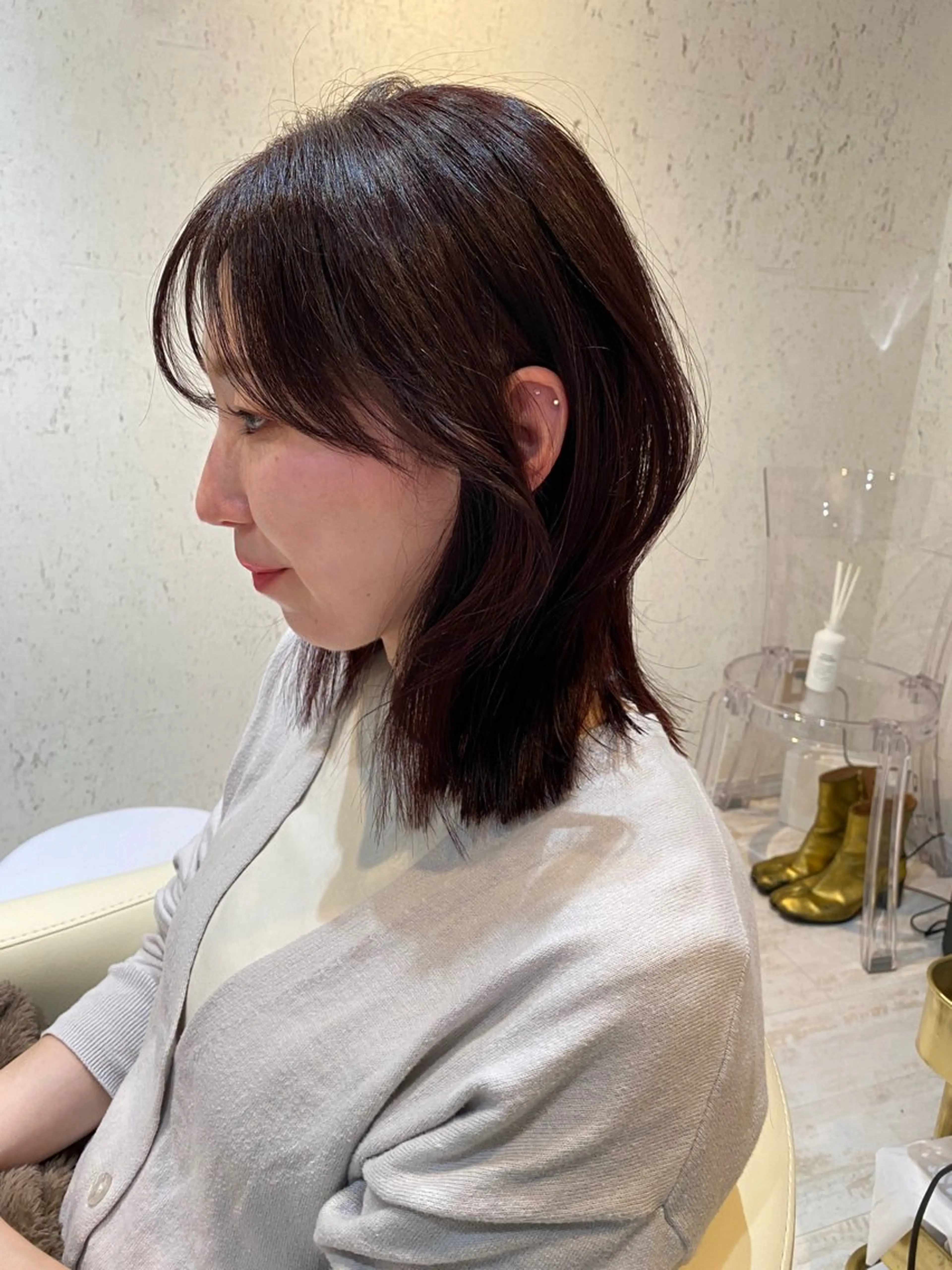 ミディアム カラー カット ヘアカラー トリートメント mai / linoah˚✧のヘアスタイル