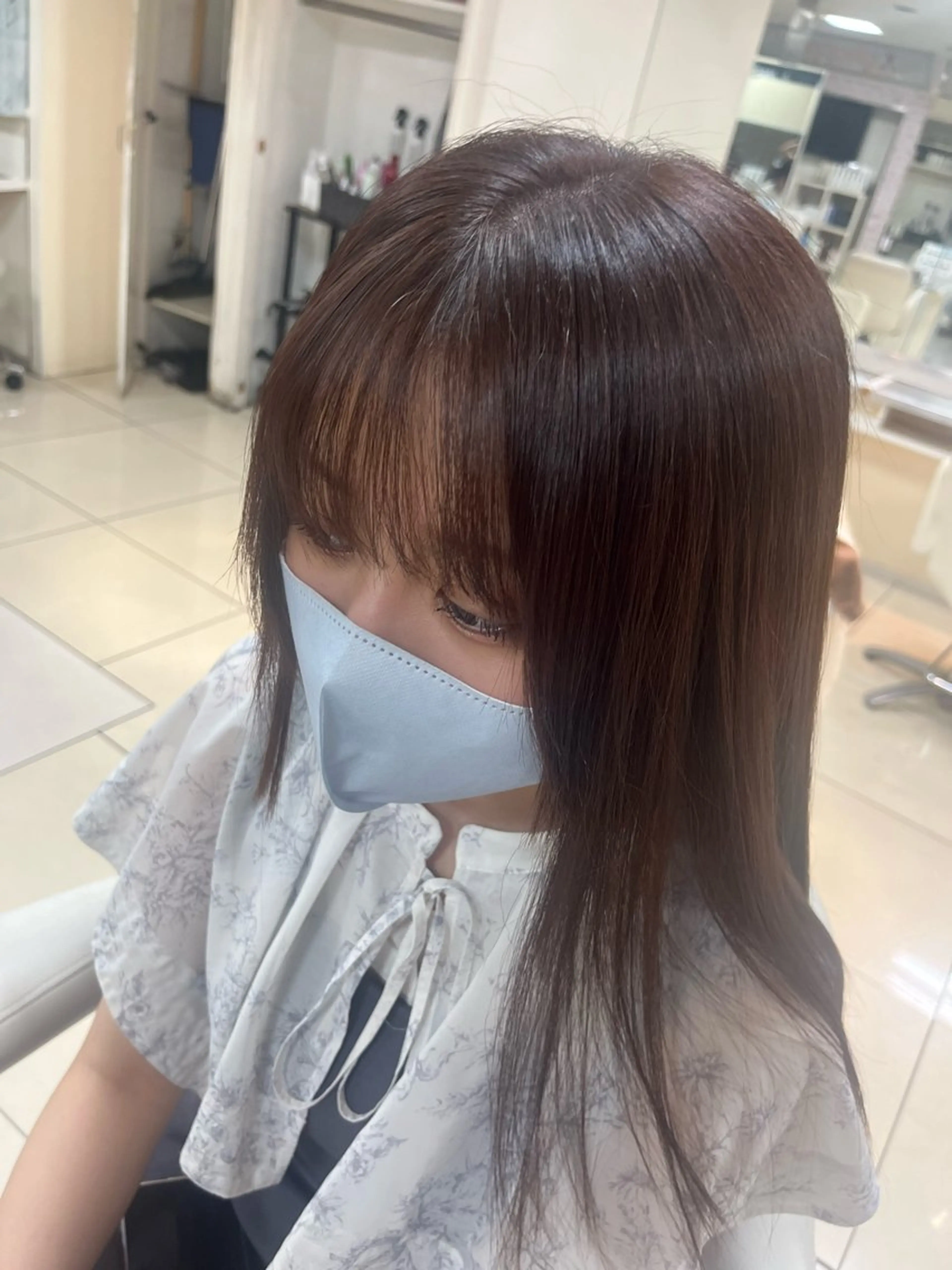 ロング トリートメント GAME天神所属・🤍ハイトーン ちなみ🤍のヘアスタイル