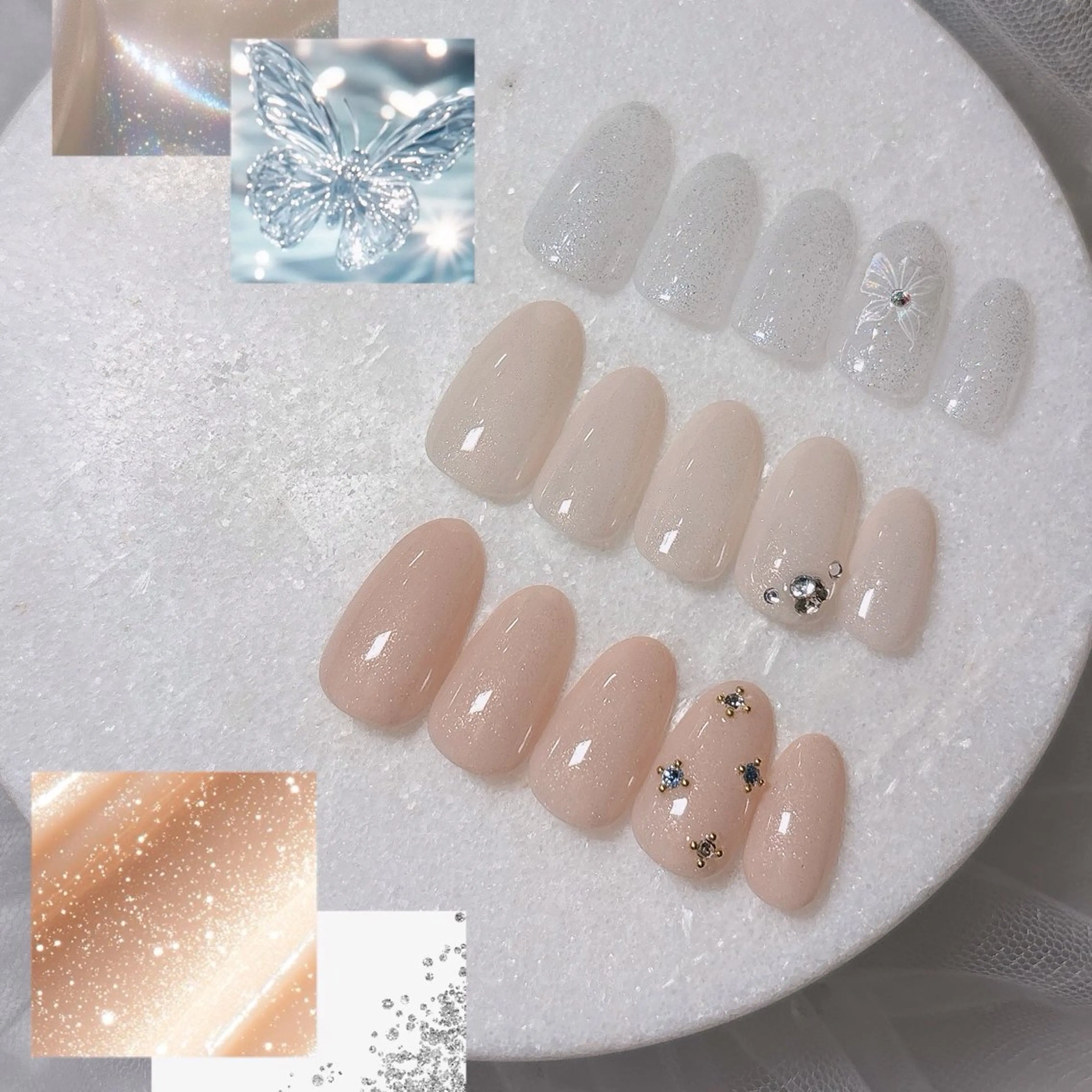 🫧18日20日限定🫧〈Hand〉サンプルから選ぶ韓国ネイル🩵🌈⚠️オフ有りの方＋1,100円の写真