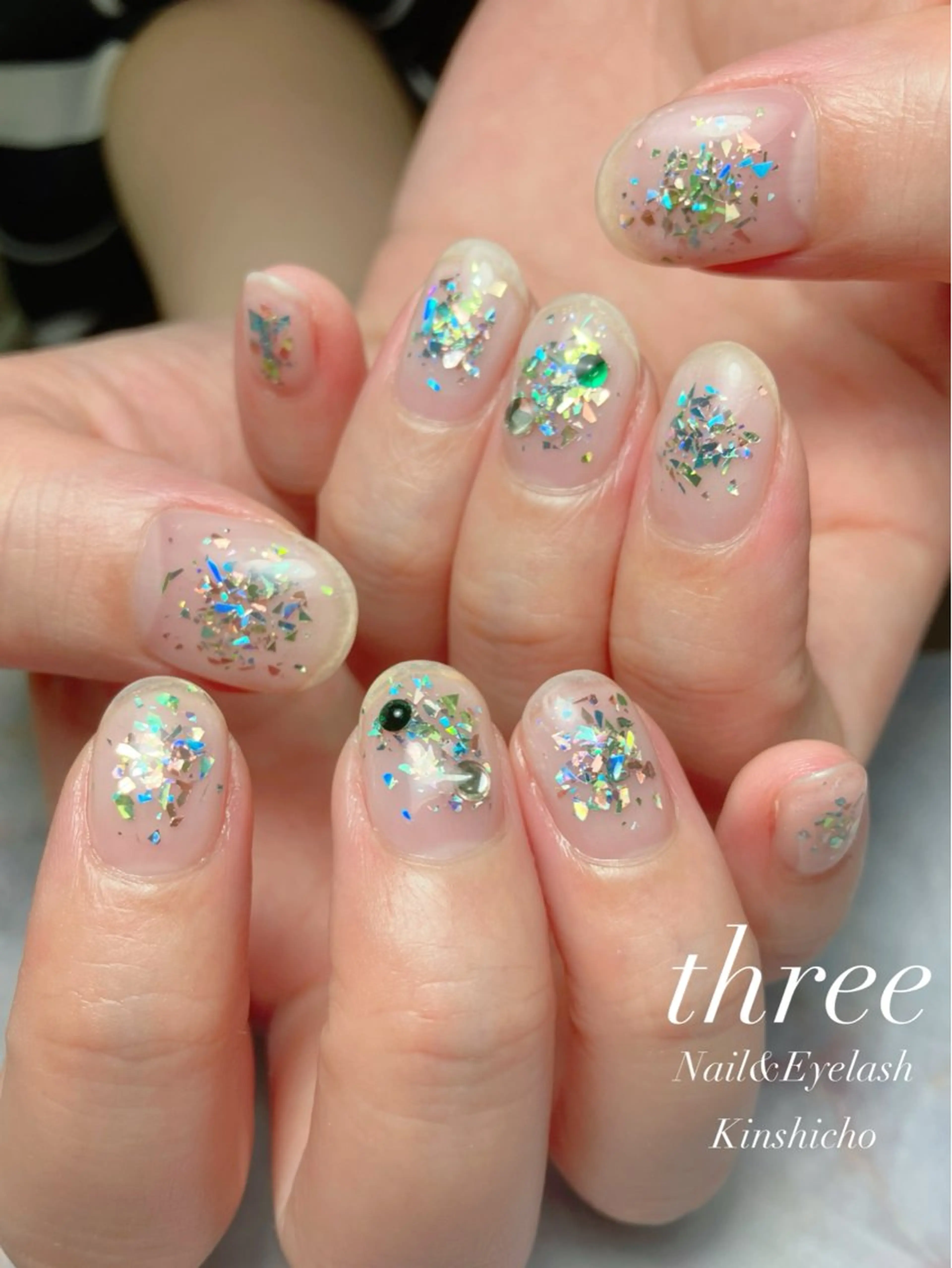 ネイル アートネイル ニュアンスネイル ハンドネイル three Nail&Eyeのネイルデザイン