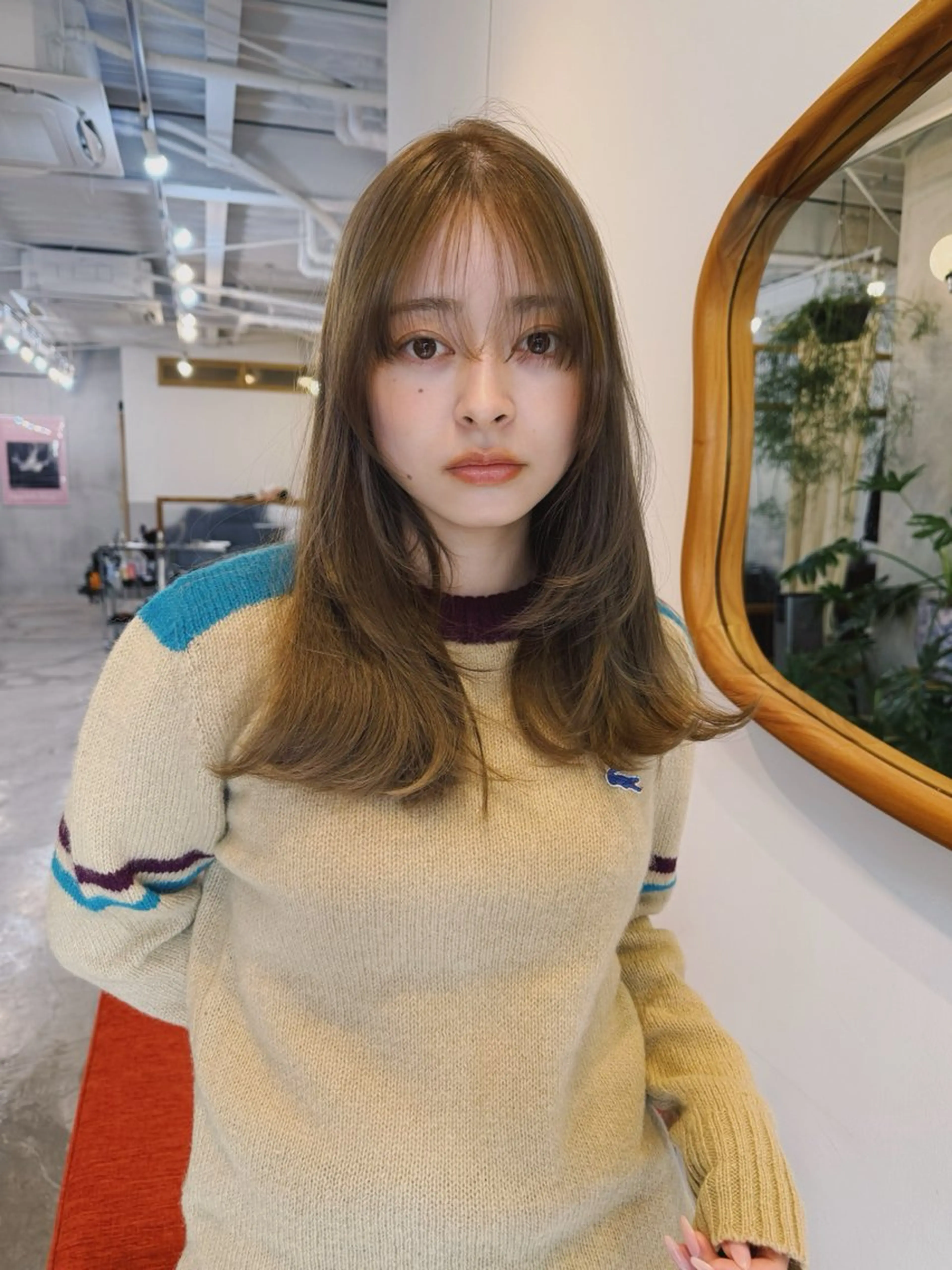 セミロング 縮毛矯正 ☆RISE ☆のヘアスタイル