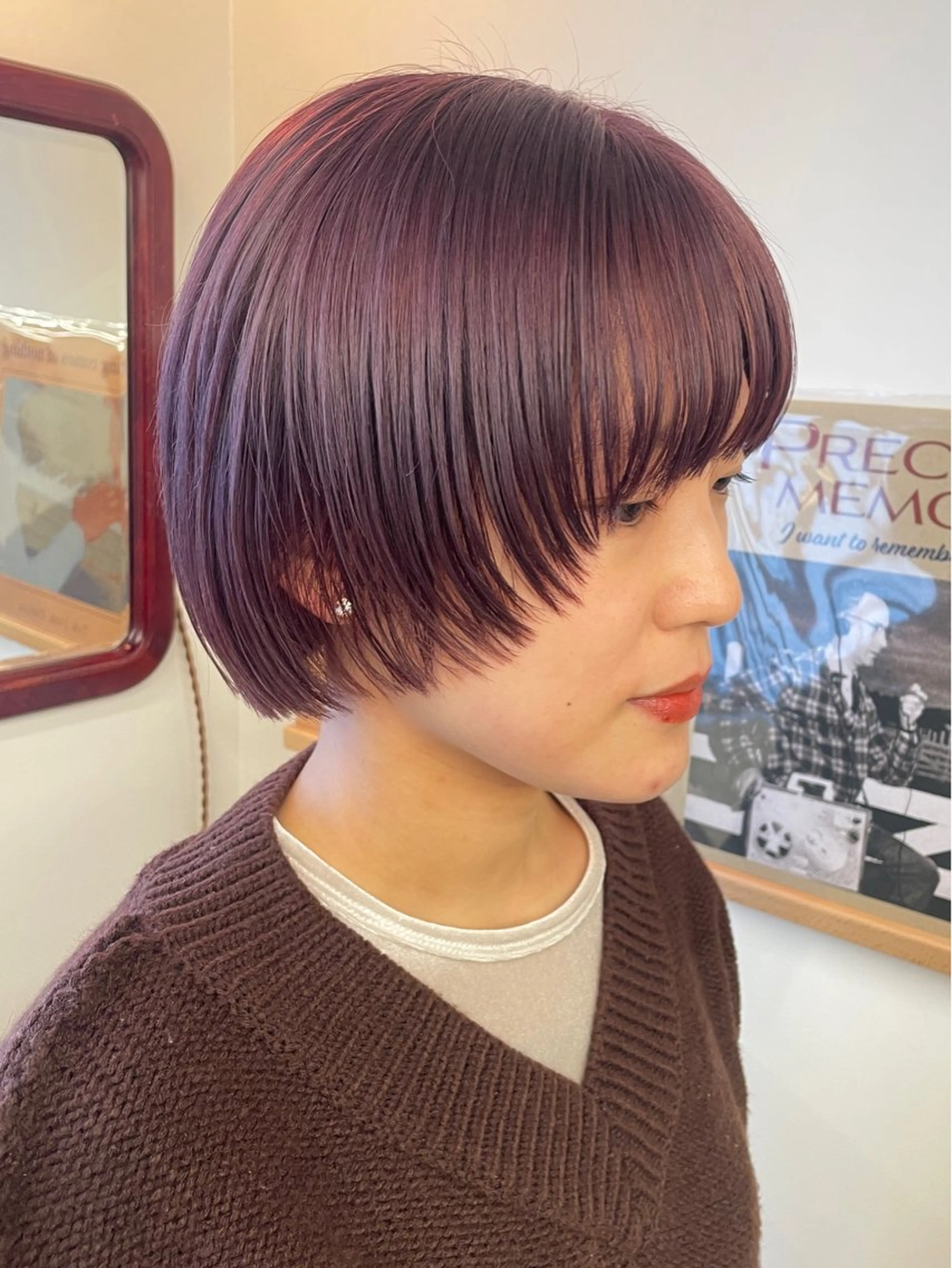 ショート カラー ヘアカラー トリートメント ヘアセット tonari所属・ブリーチモデル/ カットモデル/Riaのヘアスタイル