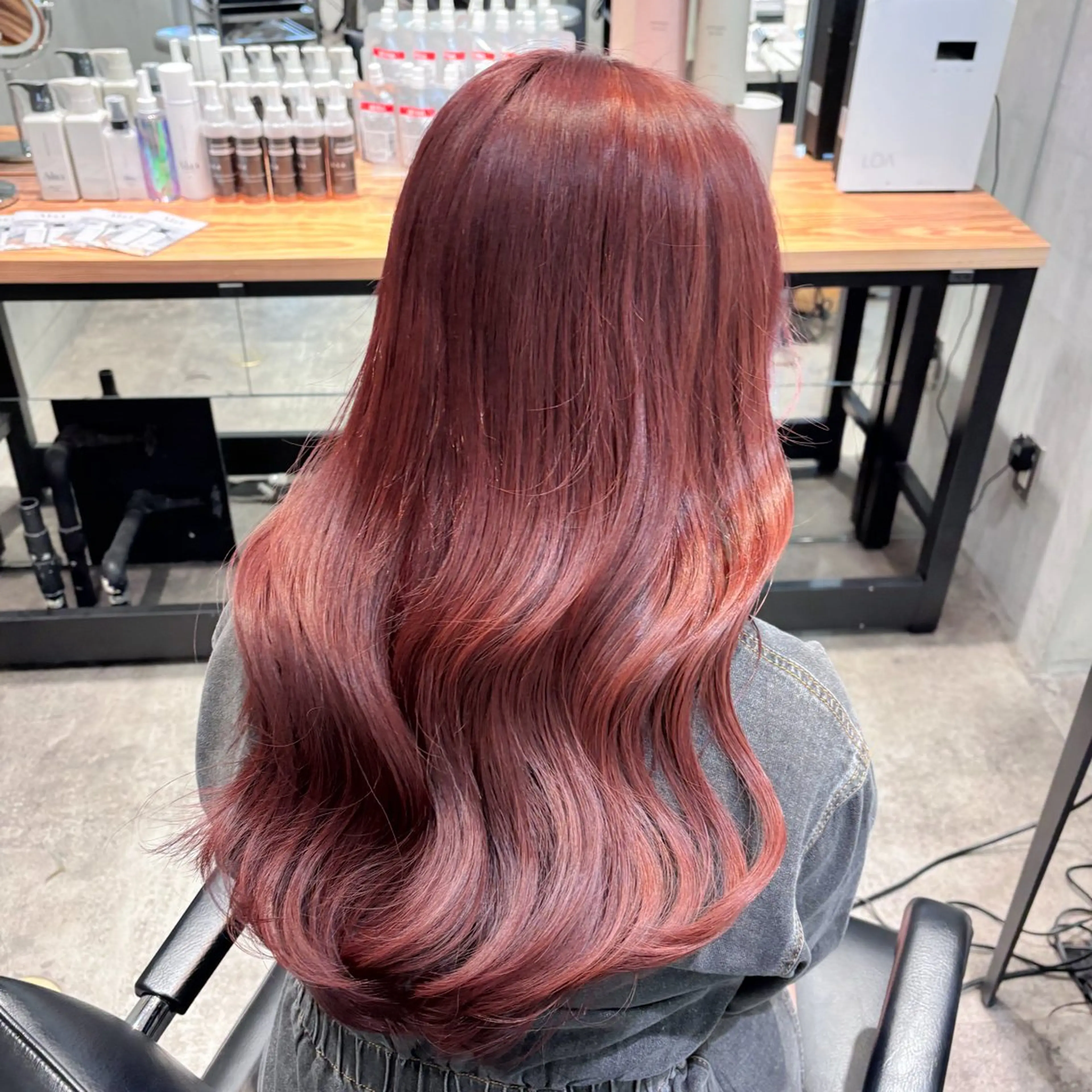 ロング カラー ヘアアレンジ ブラウンカラー ピンクカラー ピンクブラウン 🥀モテ暖色× エクステ🥀あかりのヘアスタイル