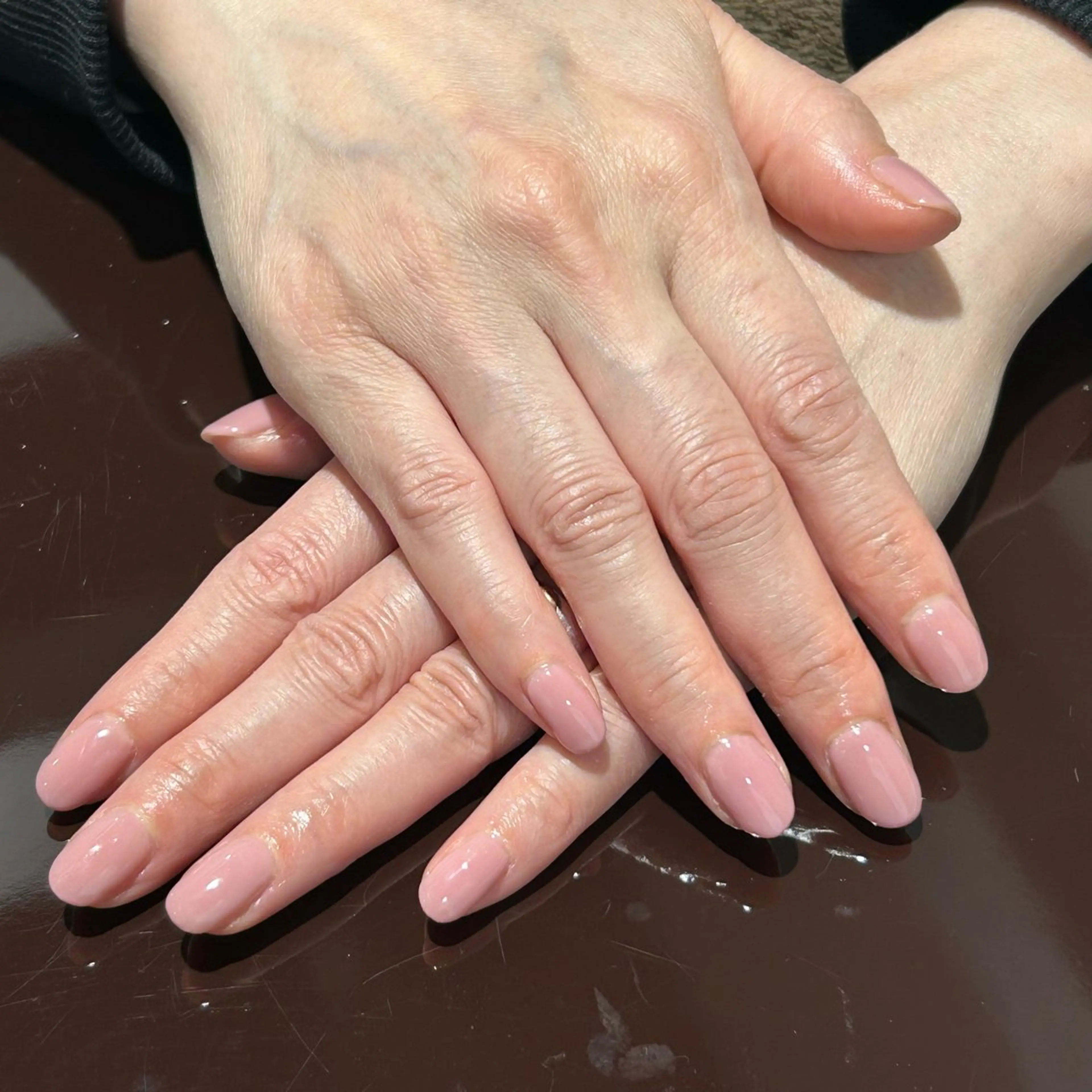 ネイル ピンク 春ネイル ハンドネイル 半藤 菜月のネイルデザイン