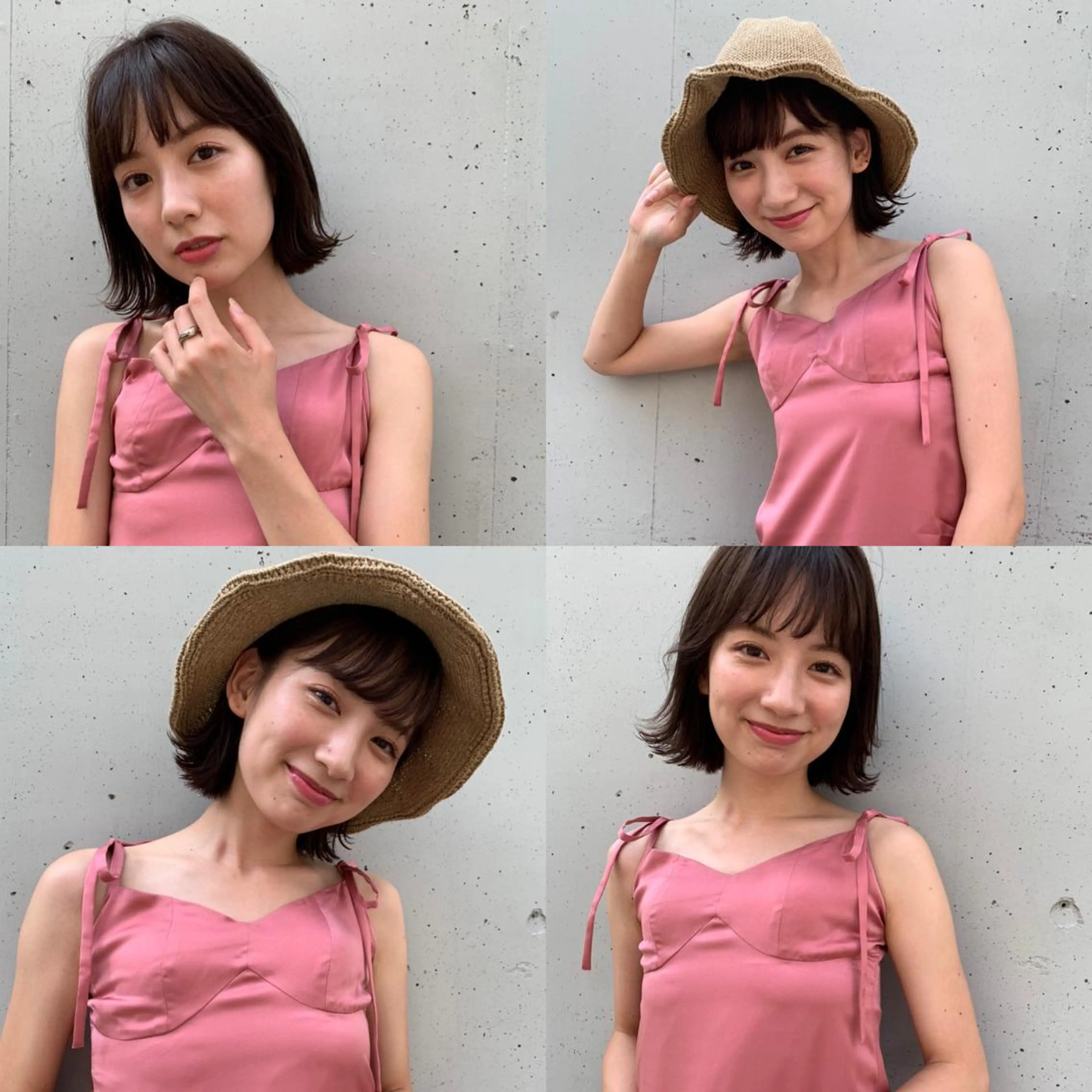 ショート カラー 透明感/オリーブ/ グレージュ/YUKAのヘアスタイル